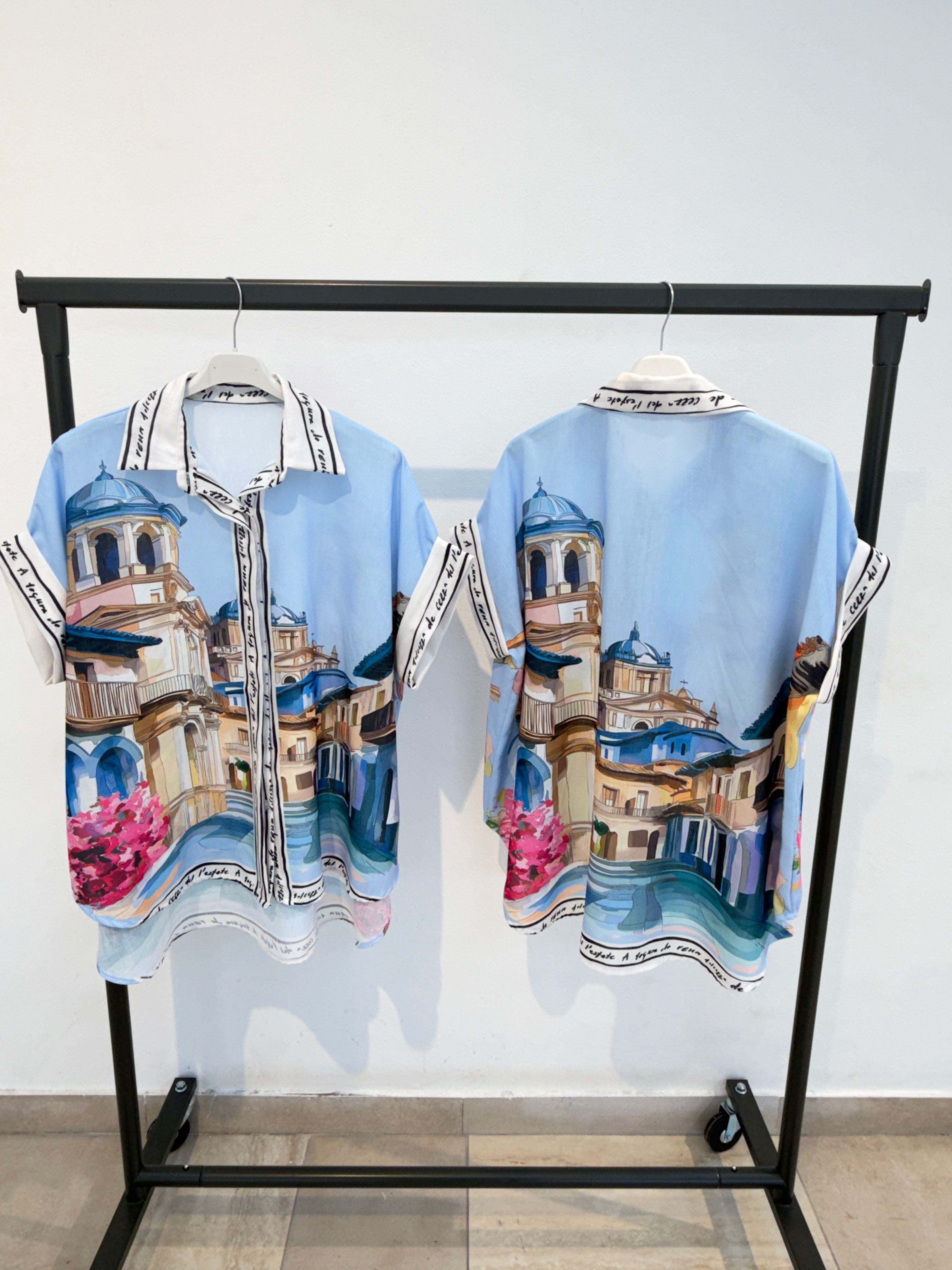 Chemise OverSize Imprimé Graphique (x6)