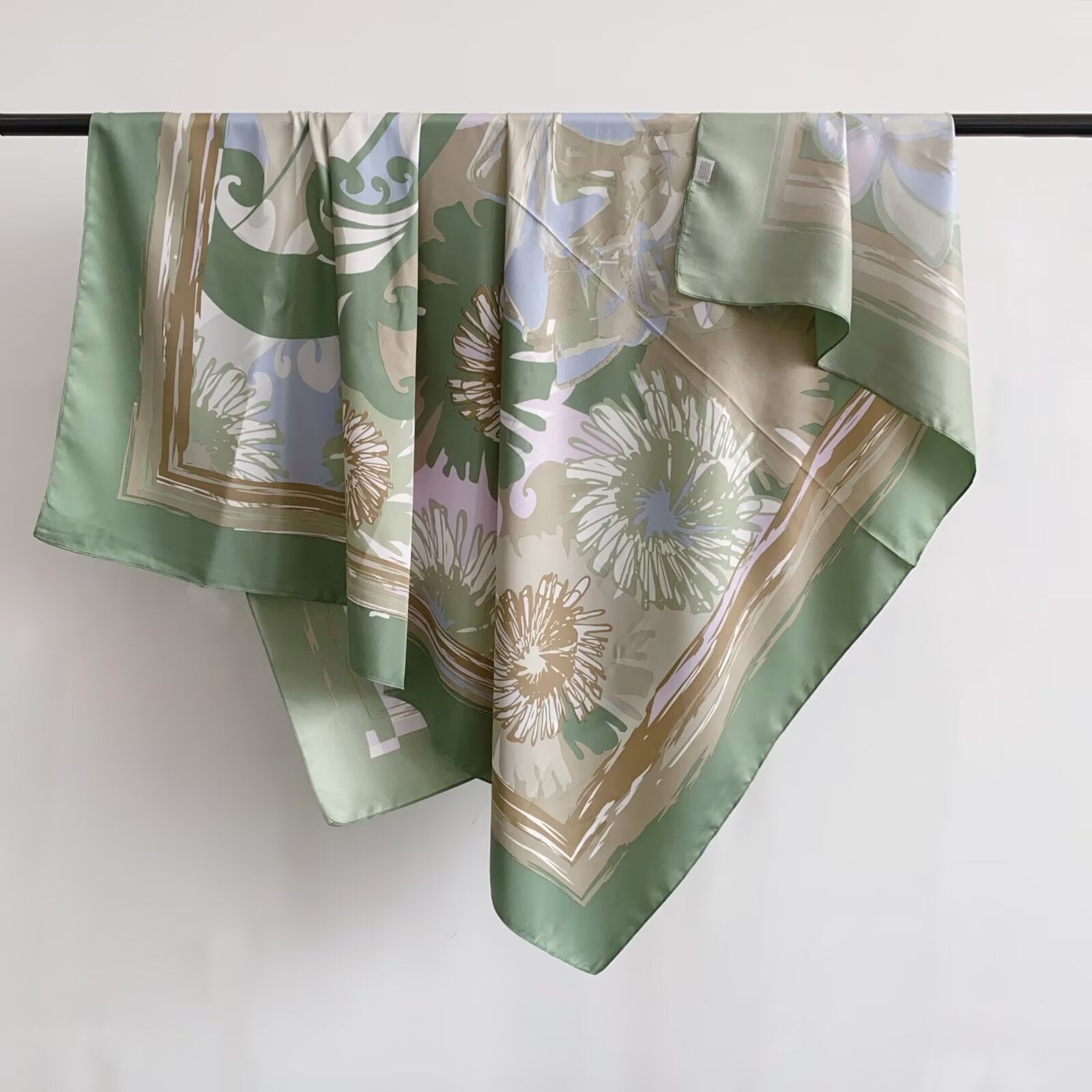 Foulard Carré touche soie  130×130cm (x6)#31