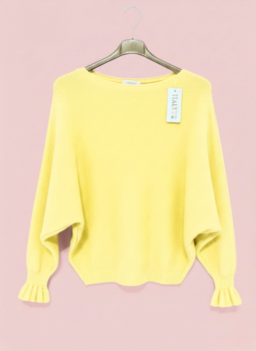 Pull Chauve-Souris à Manches Froncées (x8)