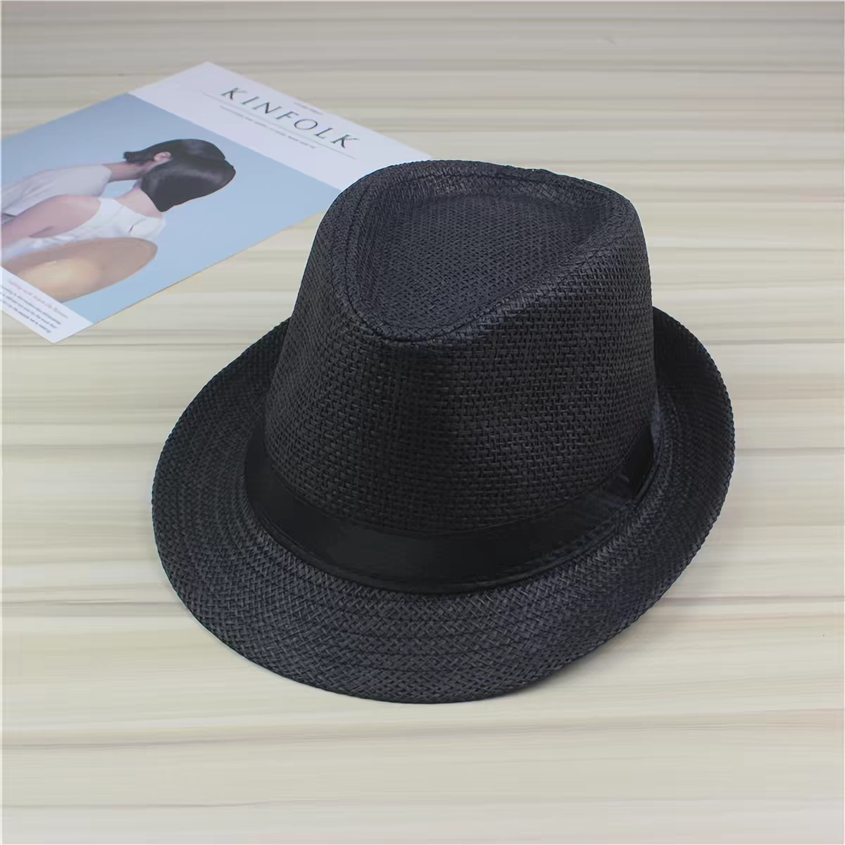 Chapeau de paille trilby borsalino (x12)#047