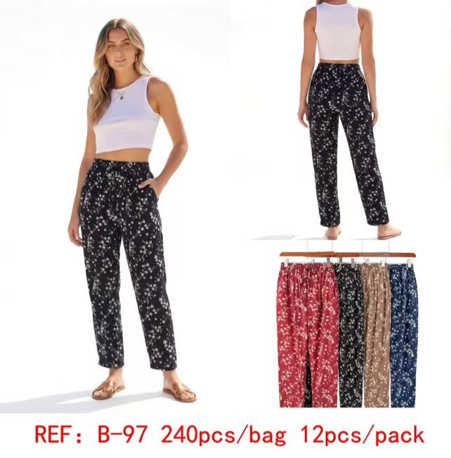Pantalon Fluide Imprimé  (x12)#97