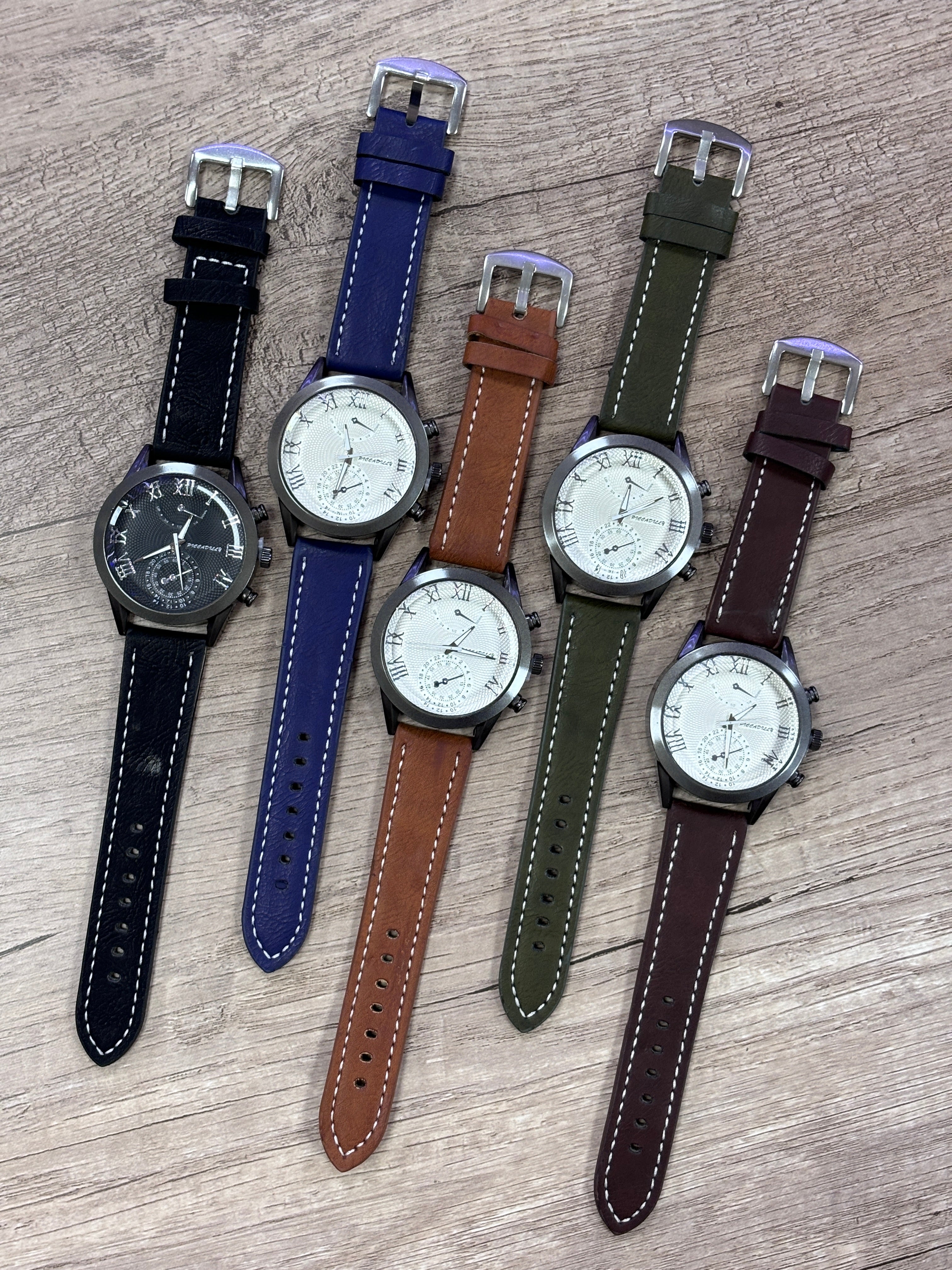 Montre homme similicuir   (x6)M221