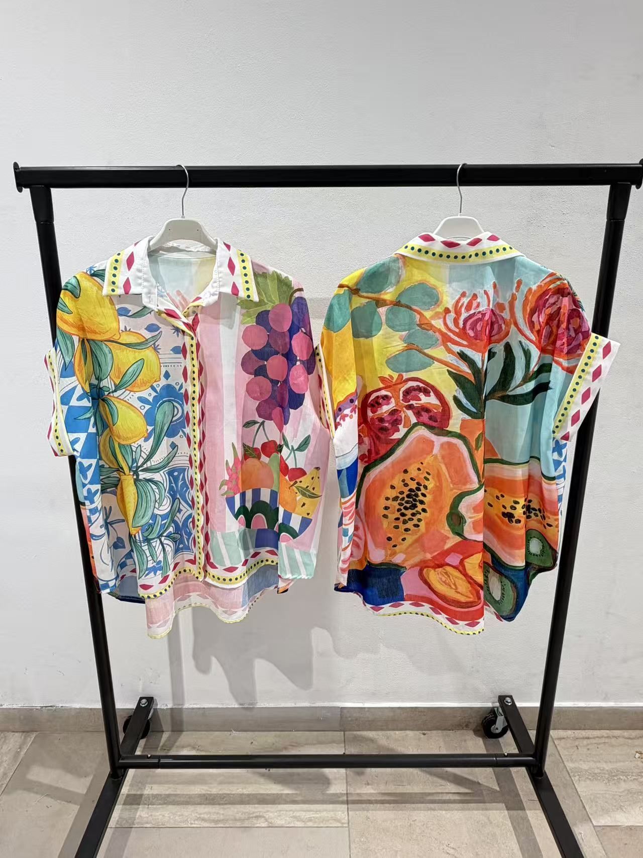 Chemise OverSize Imprimé Graphique (x6)