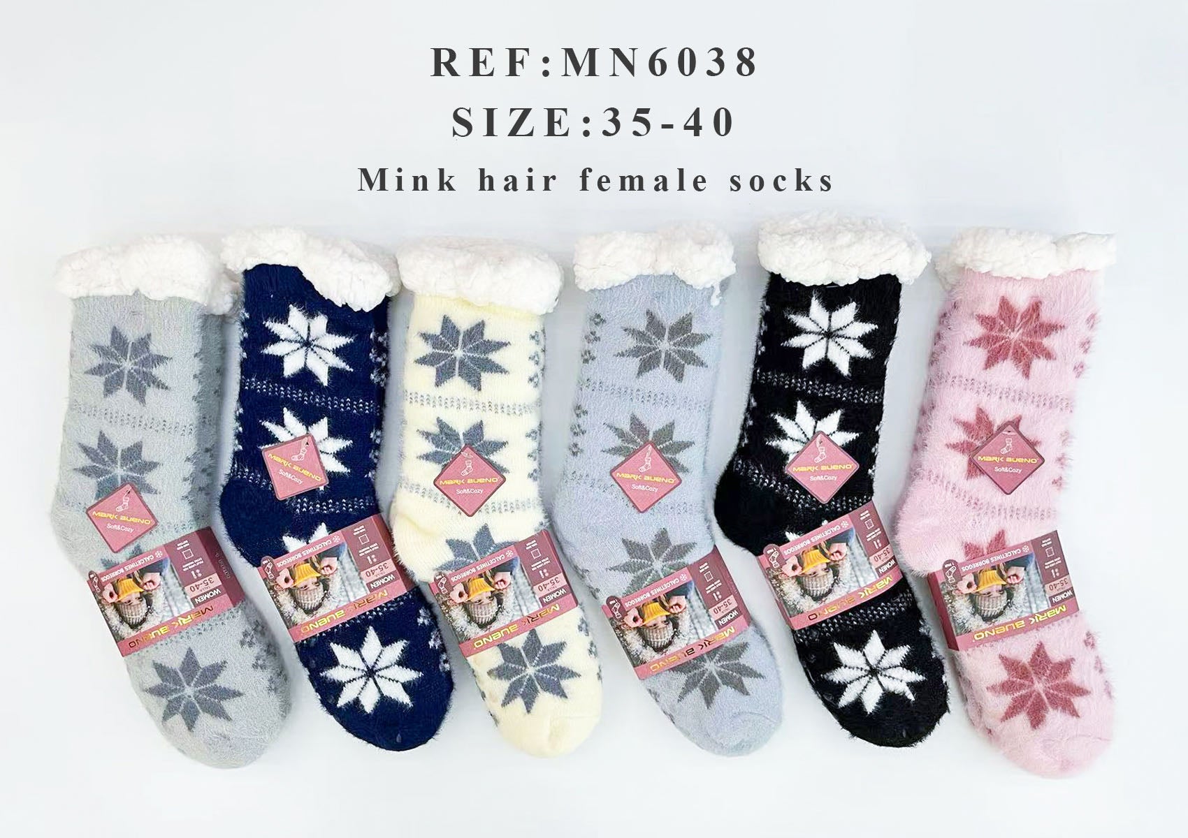 Fleece socks T36-40（x12）