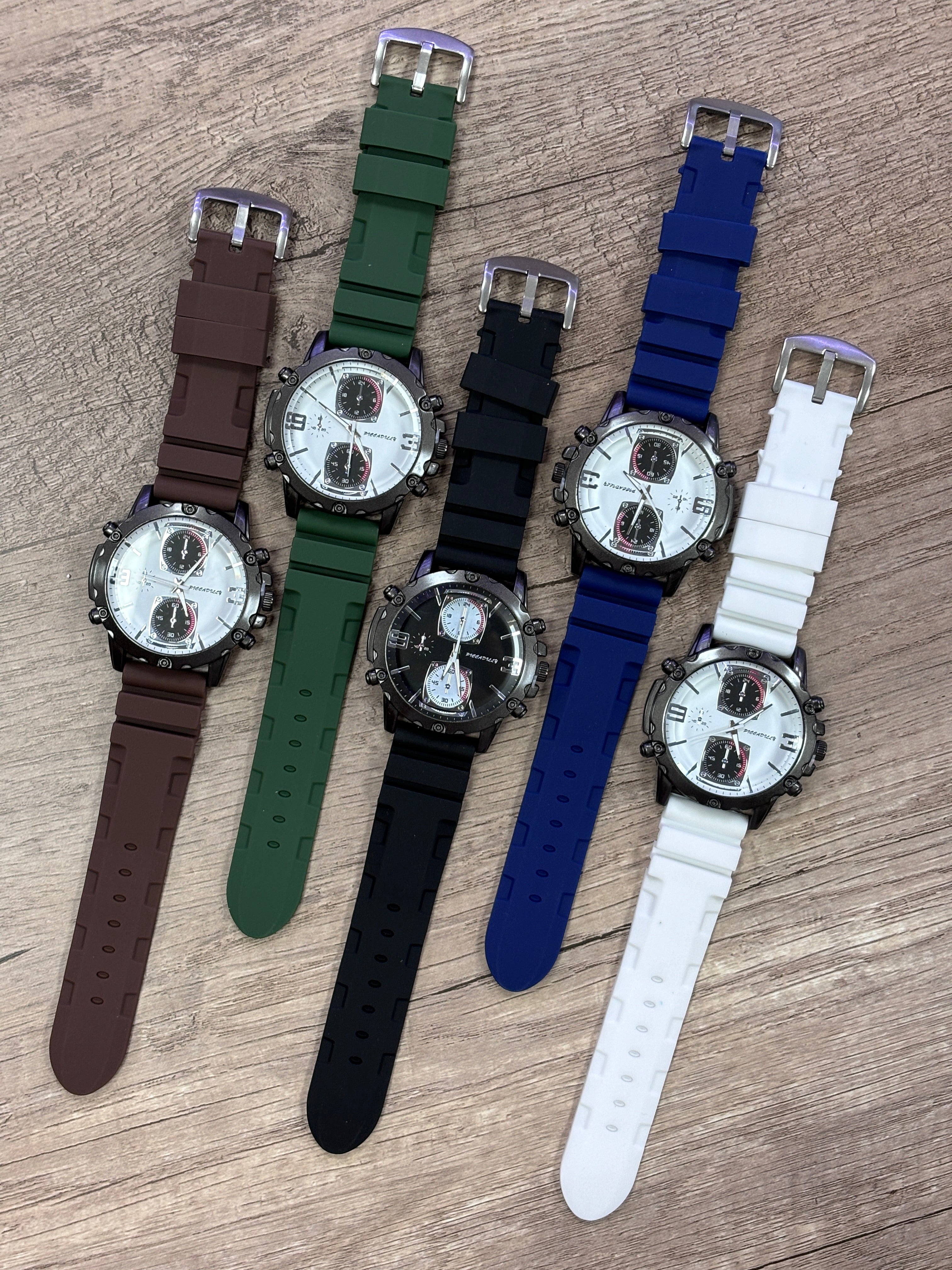 Montre homme similicuir   (x6)M227