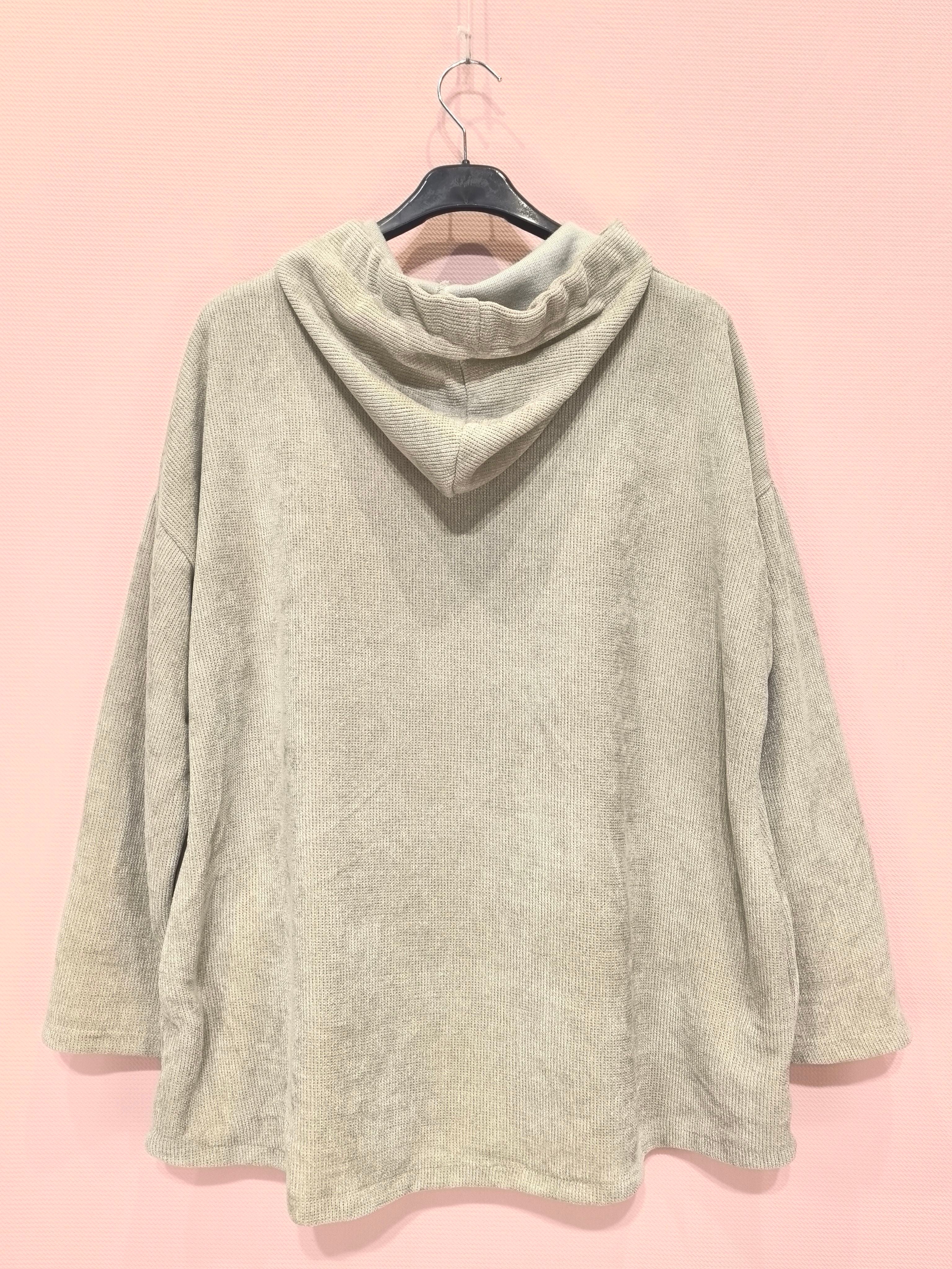 Gilet zippé à capuche velours Avec Deux Poches（X6）