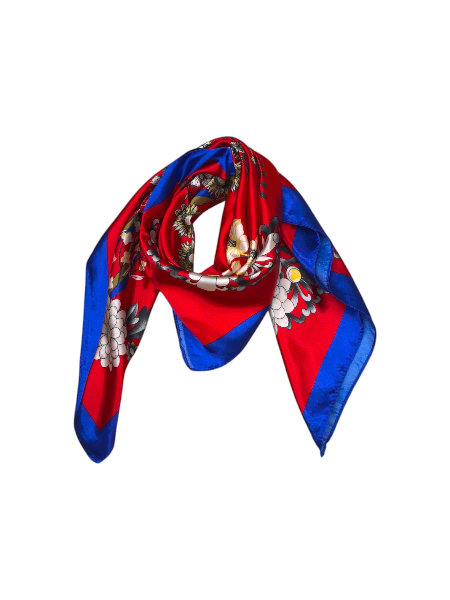 Foulard carré  90cm imprimé fantaisie (x10)#22