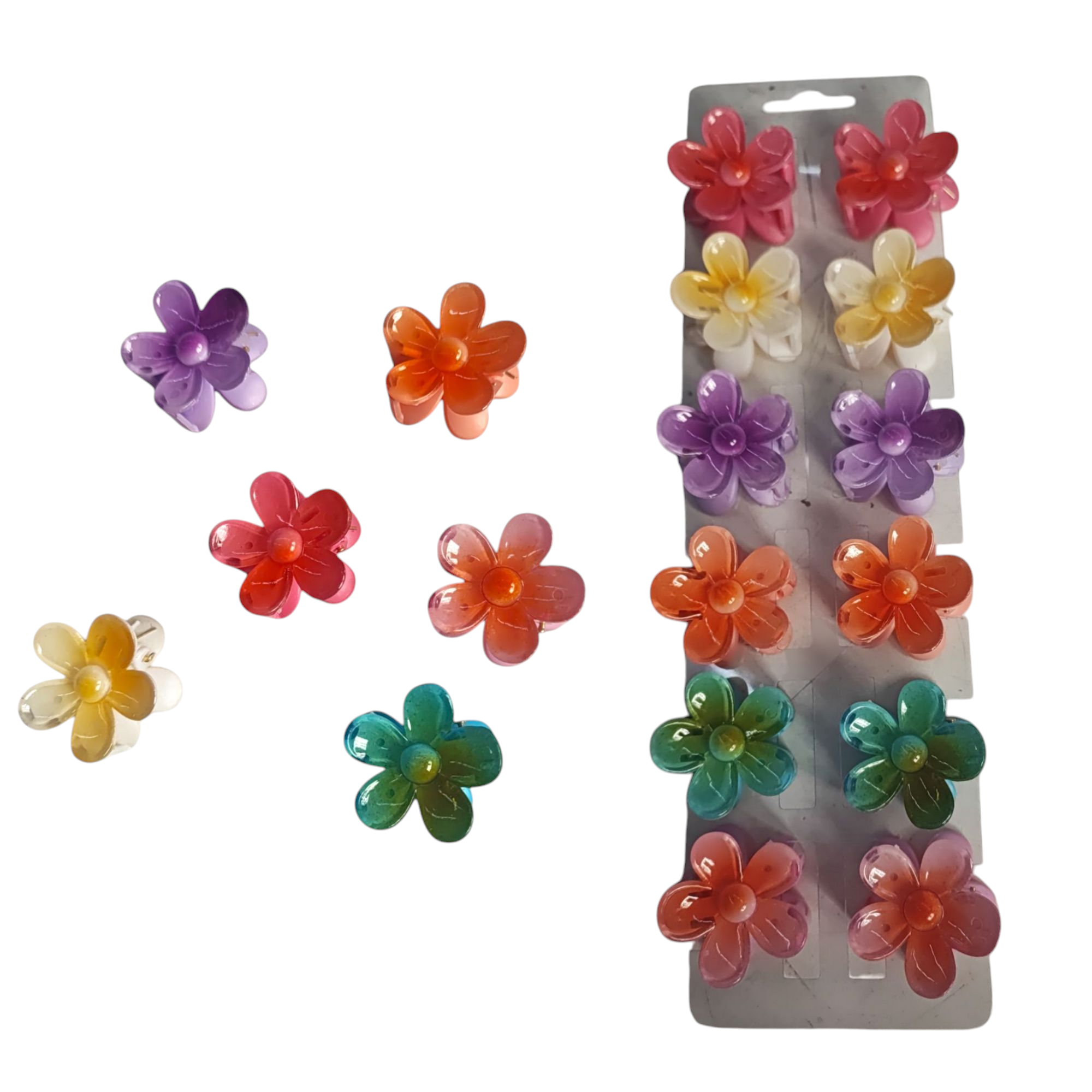 pinces  cheveux  forme Petit fleurs (2x12)#14