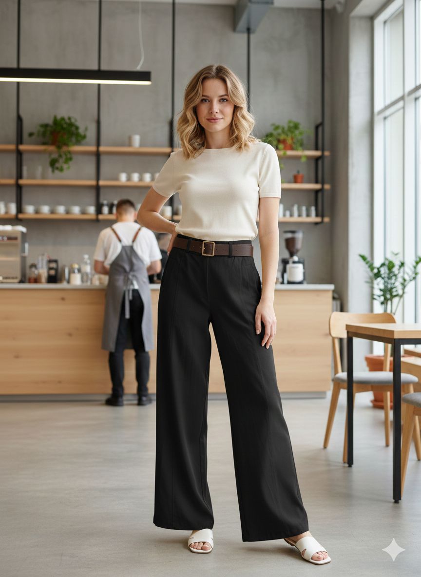 Pantalon Large Fausses poches (x6)