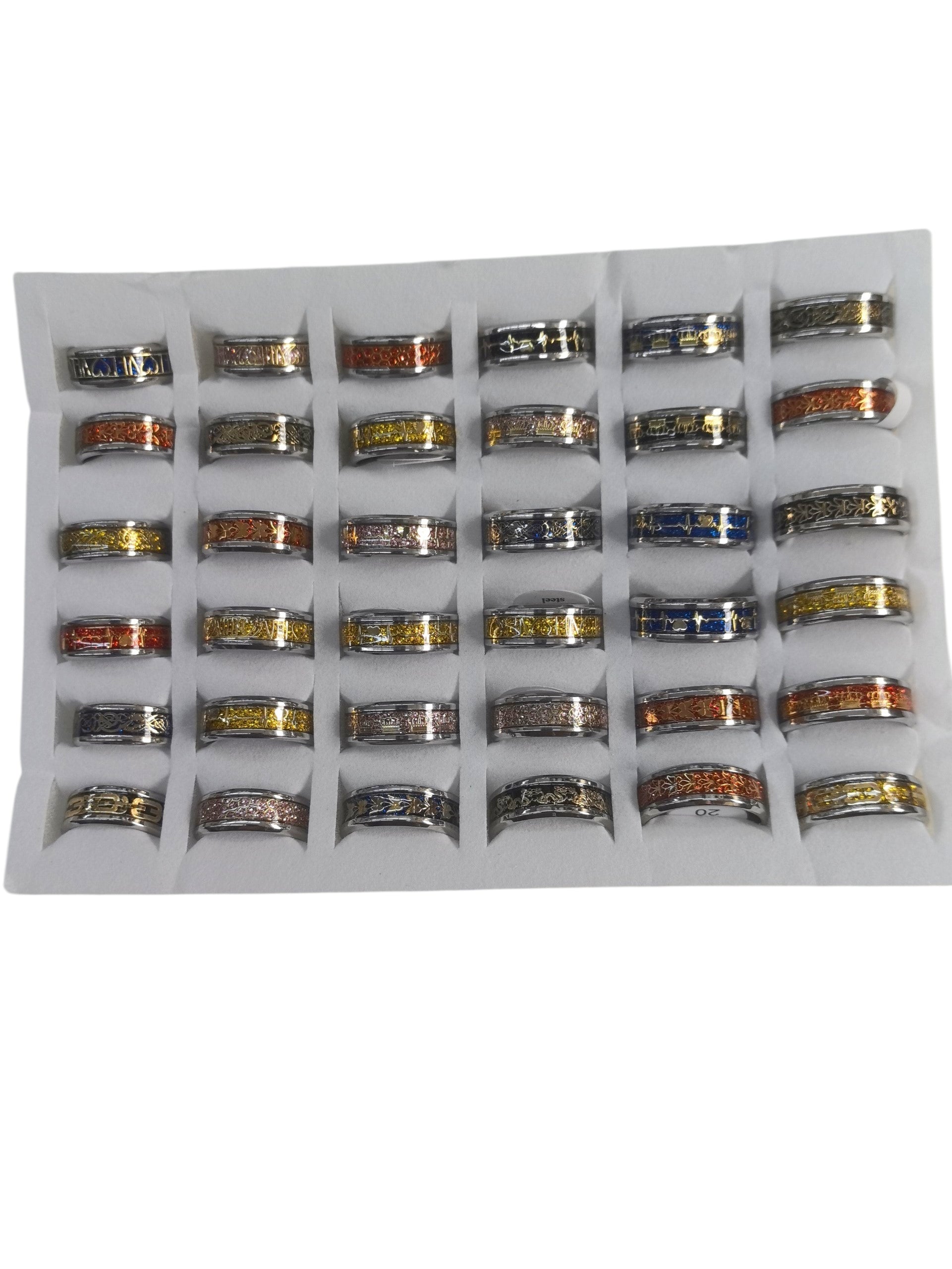 bagues acier inoxydable (x36)#20