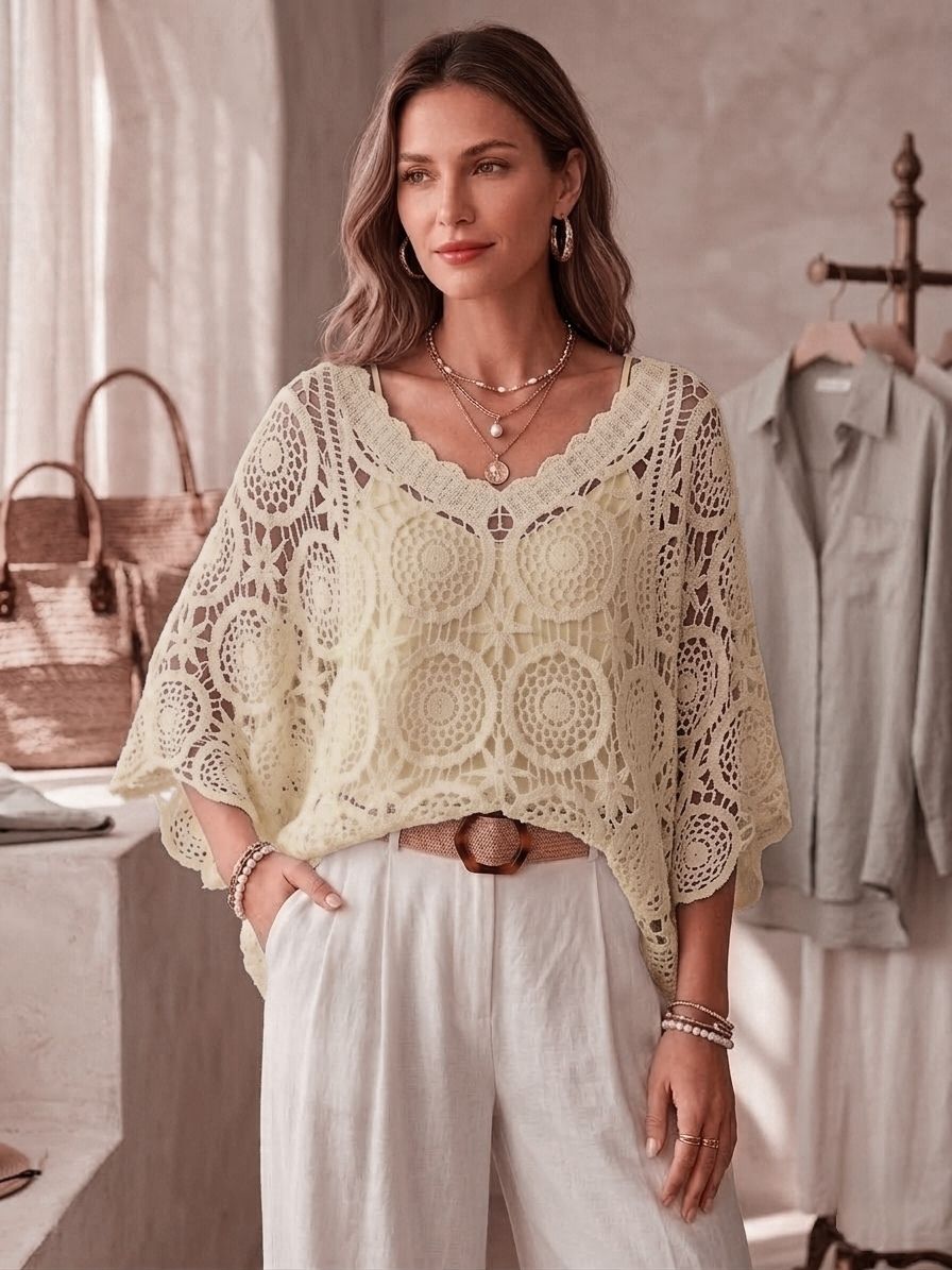 Top Crochet 2 Pièces  (x6)