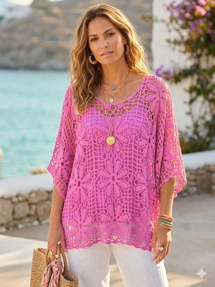 Haut En crochet 2 Pièces (x6)