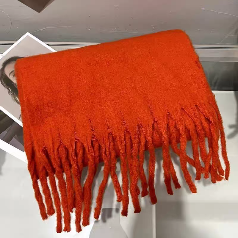Écharpe châle couleur  unie (x12)#15