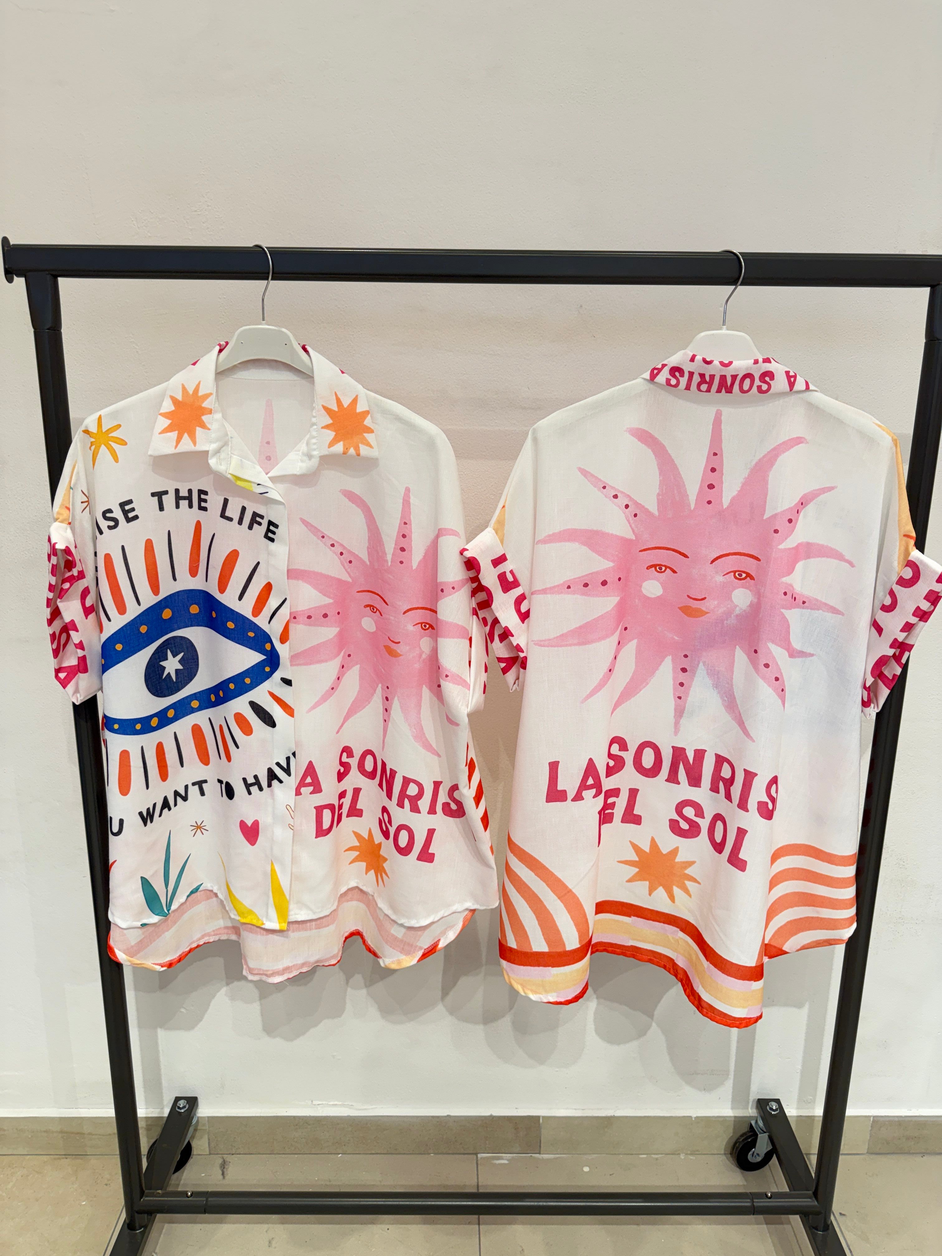 Chemise OverSize Imprimé Graphique (x6)