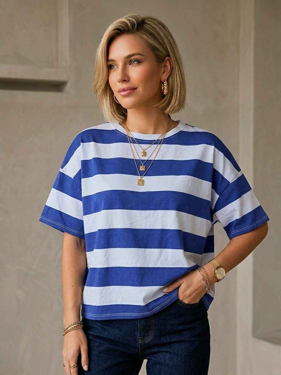 T-shirt OverSize À Rayures(x8)