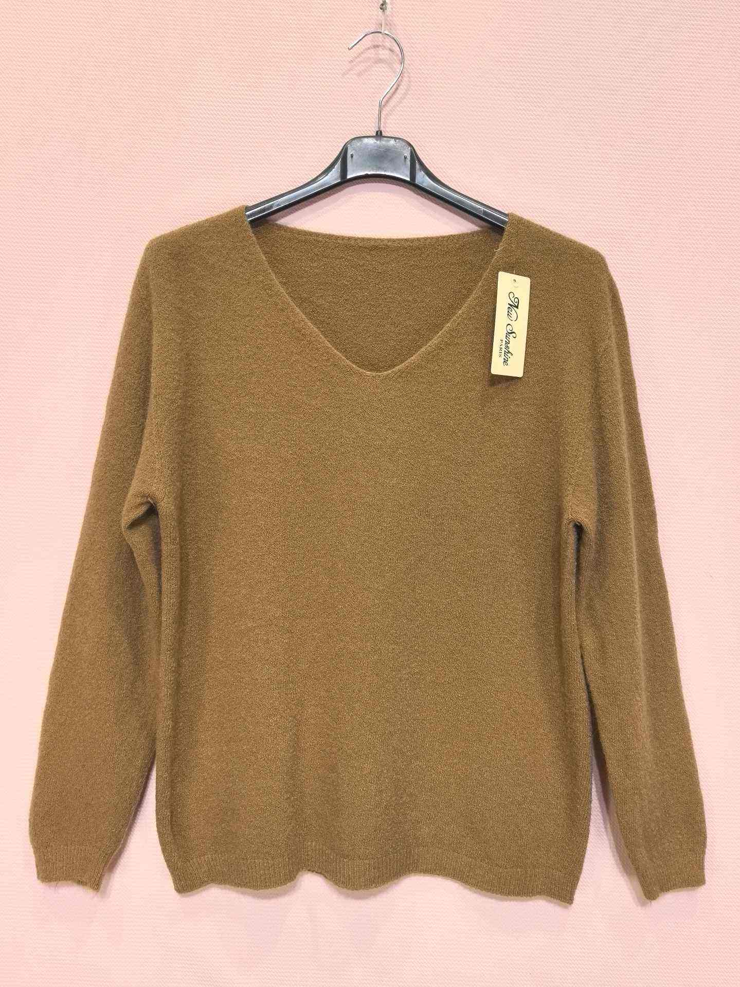 Pull En Maille Doux À Manches Longues （x6）
