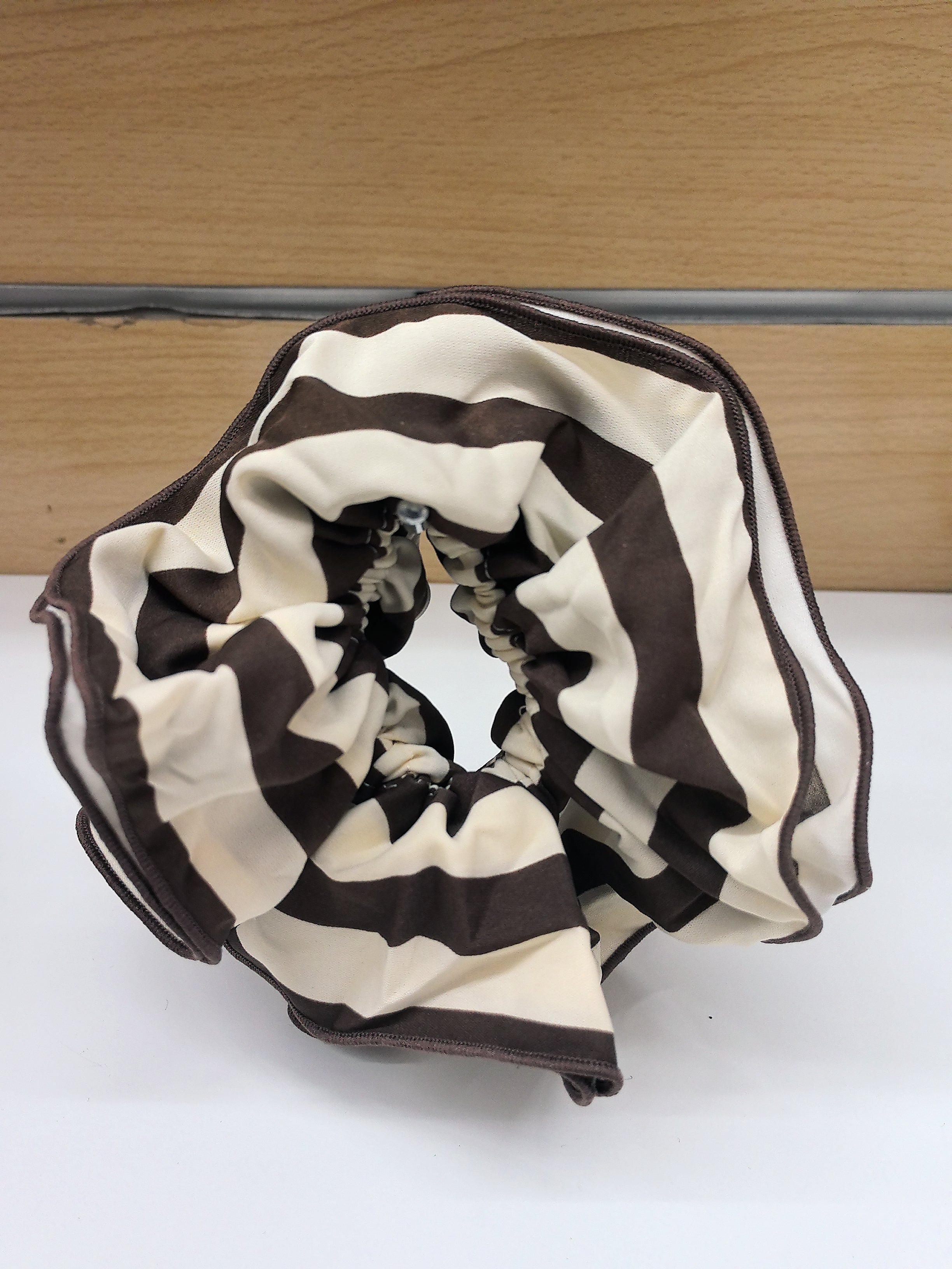 Chouchou à cheveux reyé double épaisseur (x12)