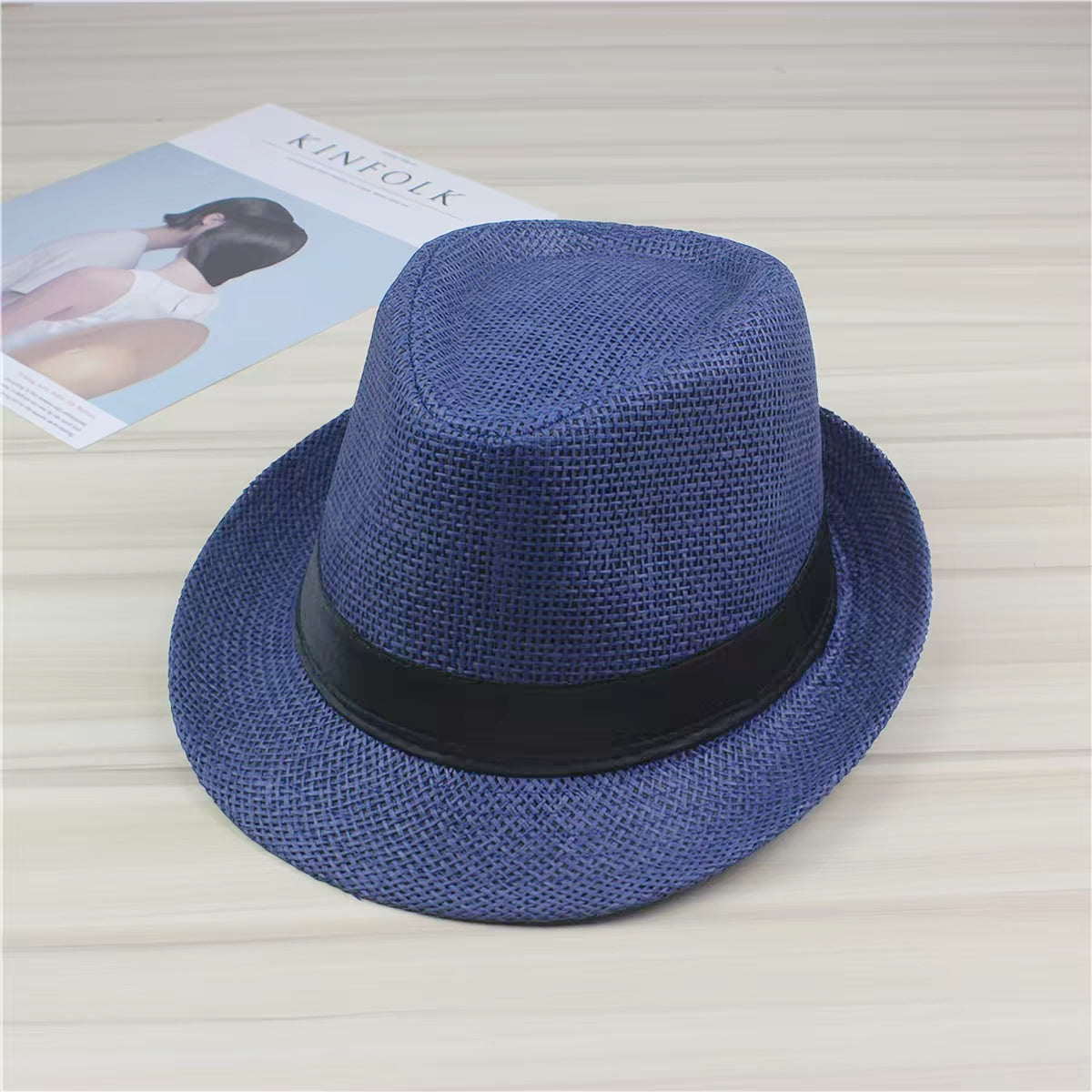 Chapeau de paille trilby borsalino (x12)#047