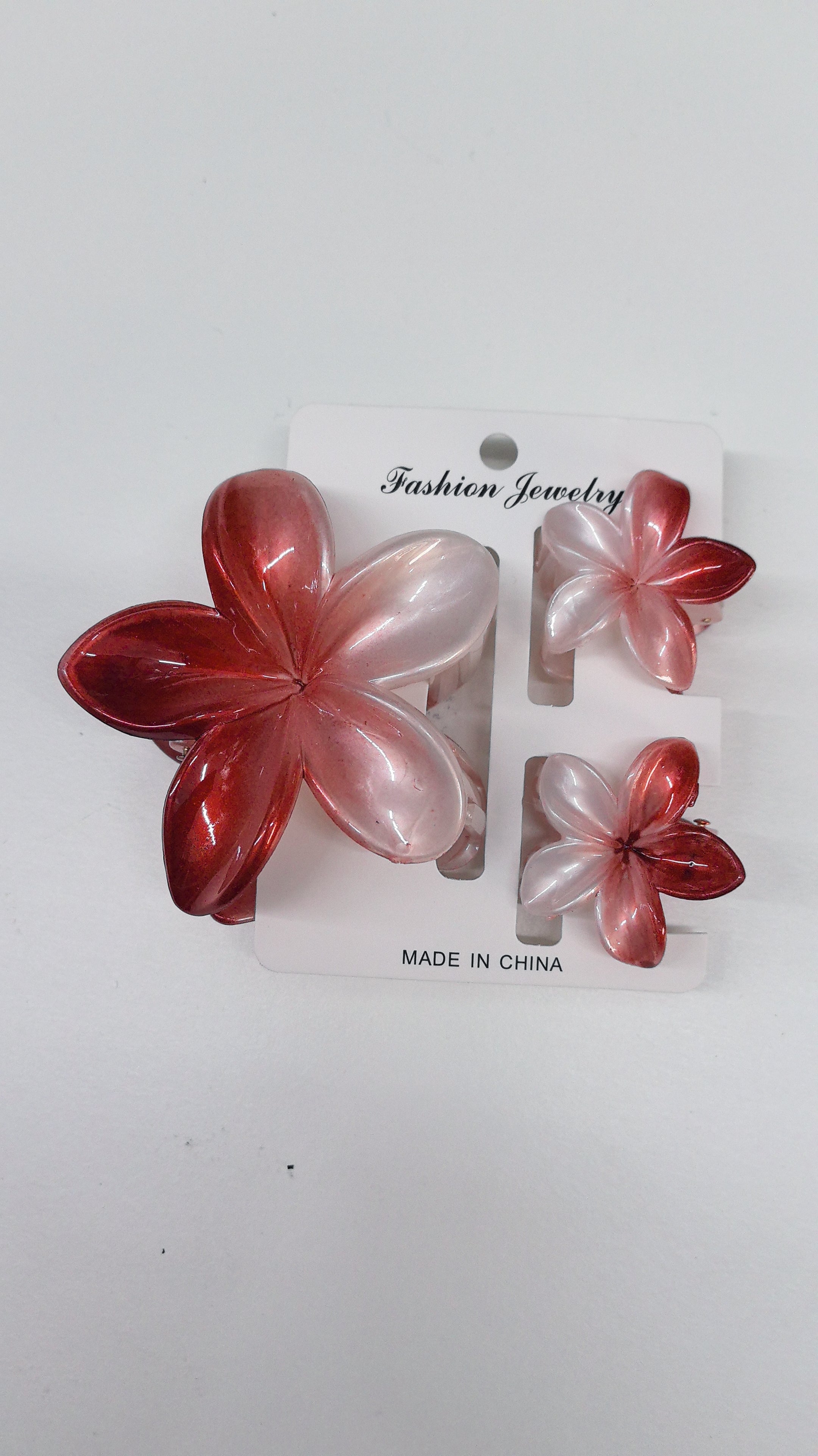 Lot de 3 Pinces à Cheveux motif Fleur (×12)