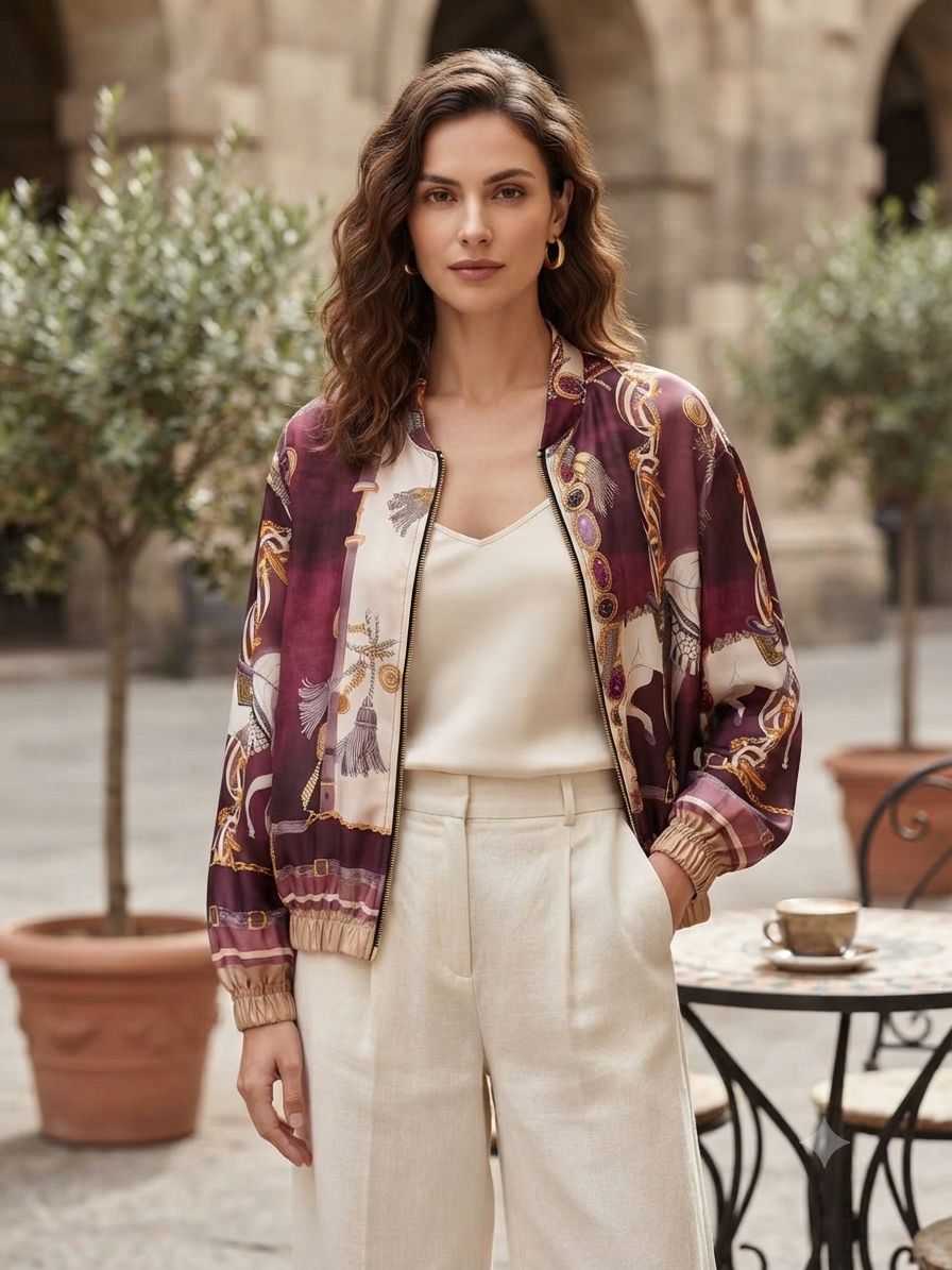 Veste Légère Imprimée (x6)