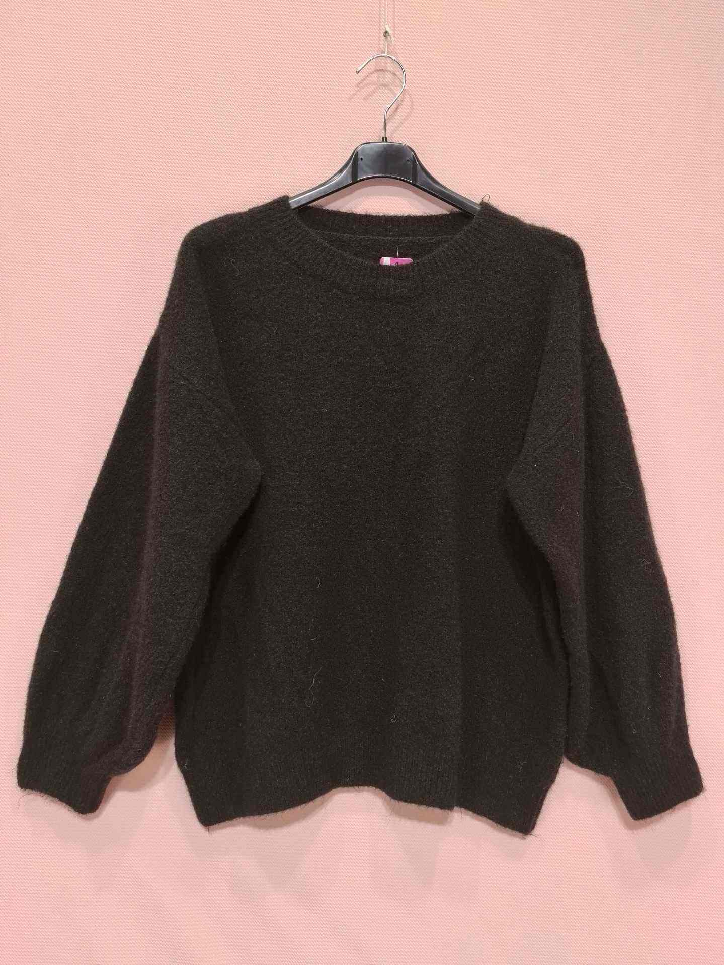 Pull cocooning effet duveteux （x6）
