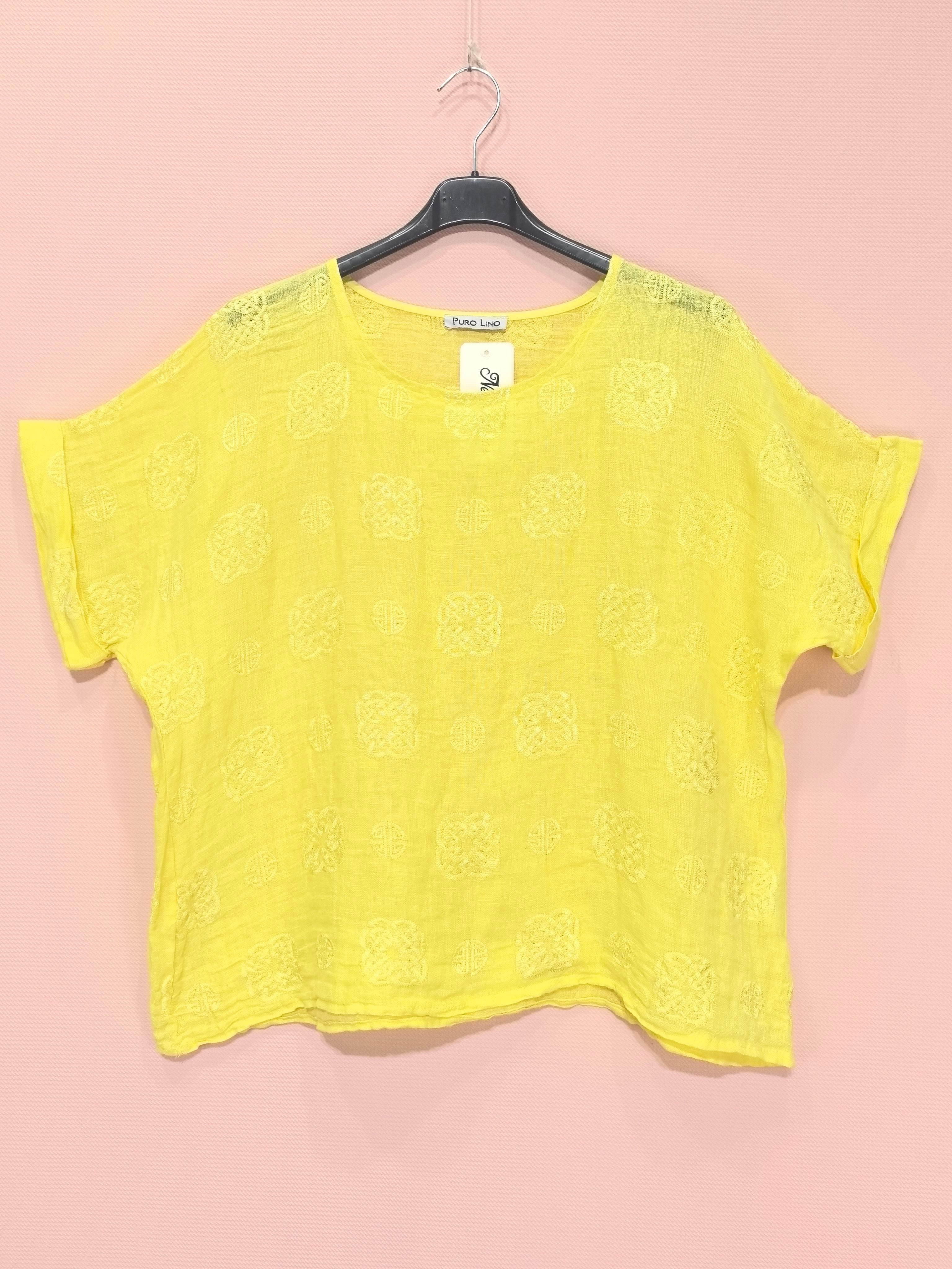 T-shirts Broderie En Lin （x8）