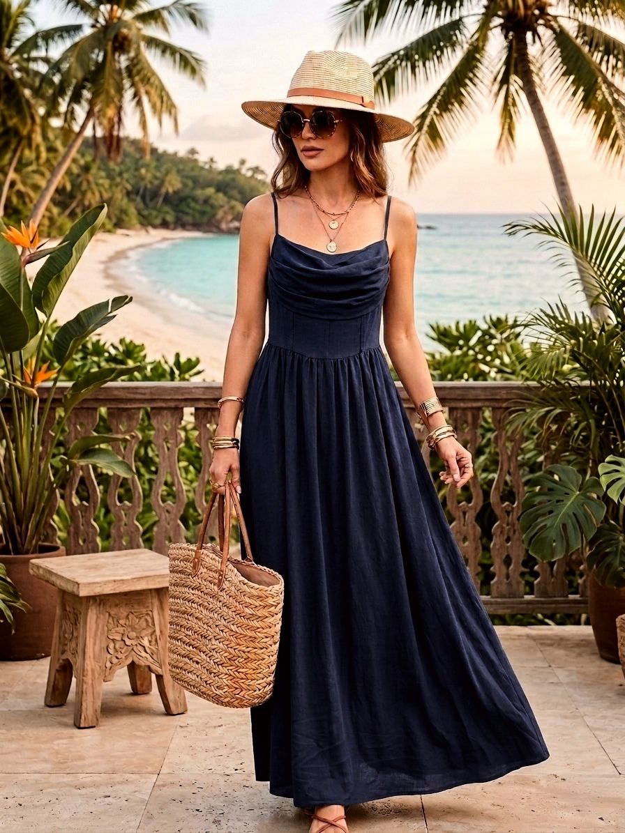 Robe Longue À Bretelles (x6)