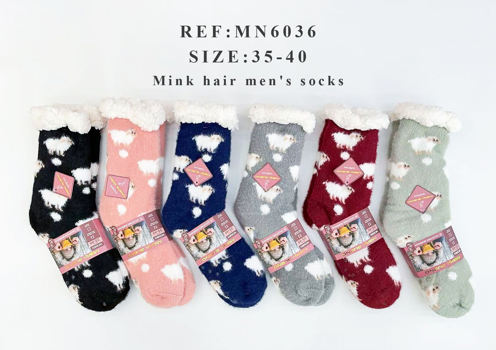 Fleece socks T36-40（x12）