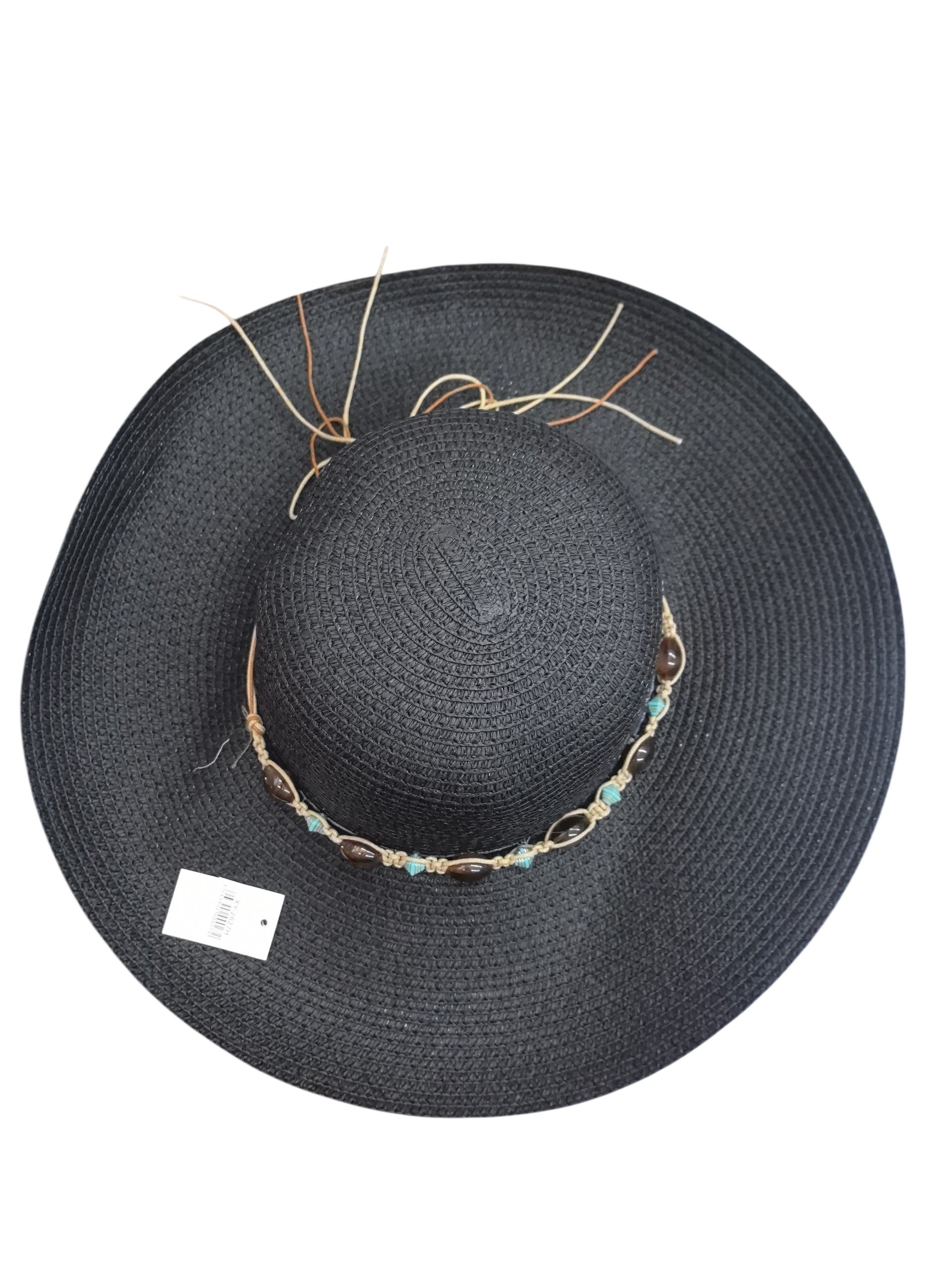 Chapeau de paille bohème femme à large bord (x12)