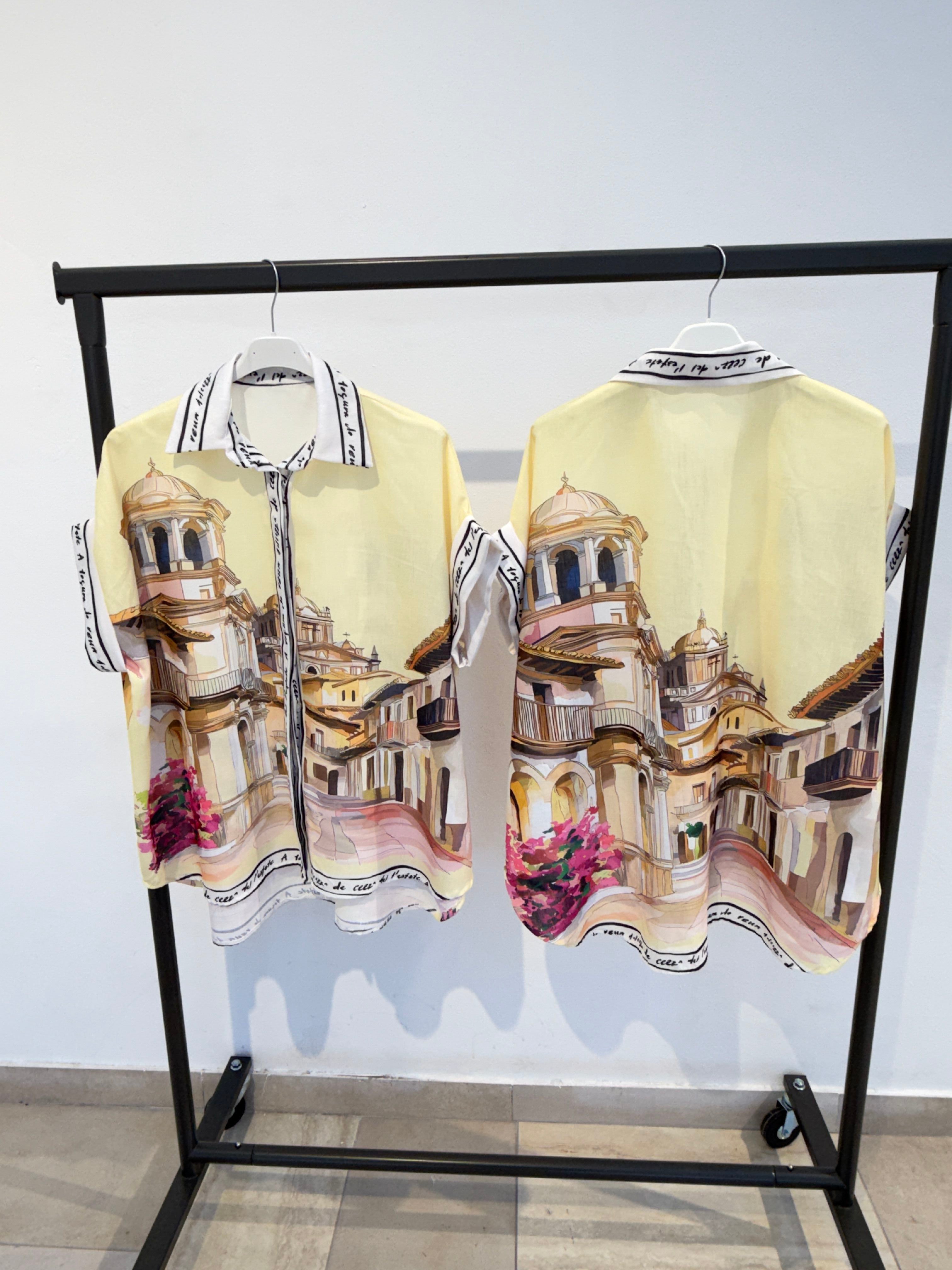 Chemise OverSize Imprimé Graphique (x6)