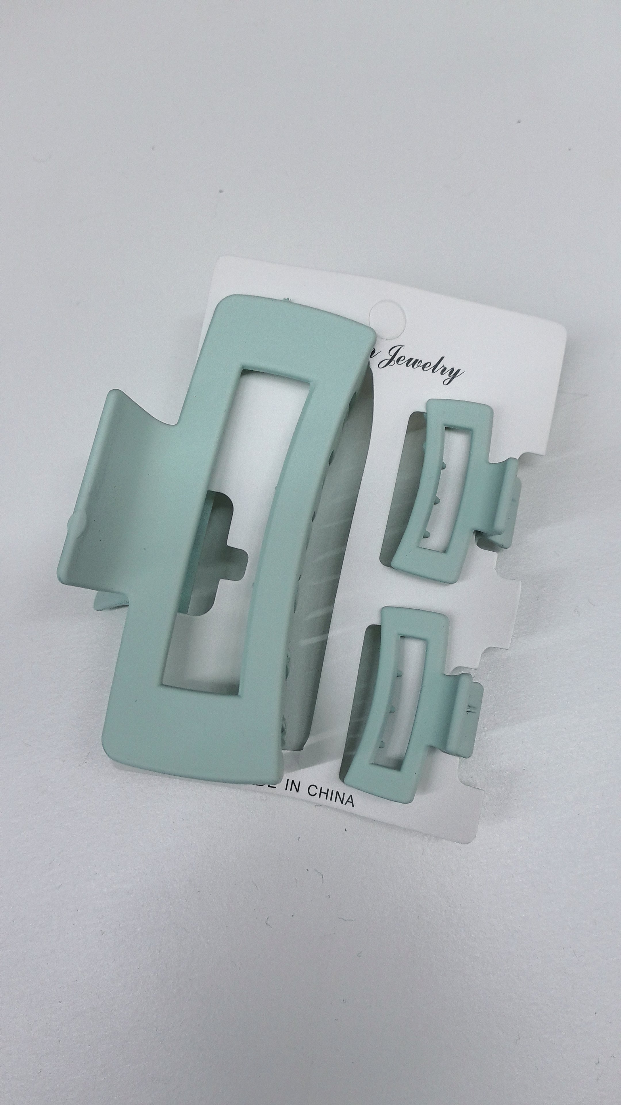 Lot de 3 Pinces à Cheveux Carrées(×12)