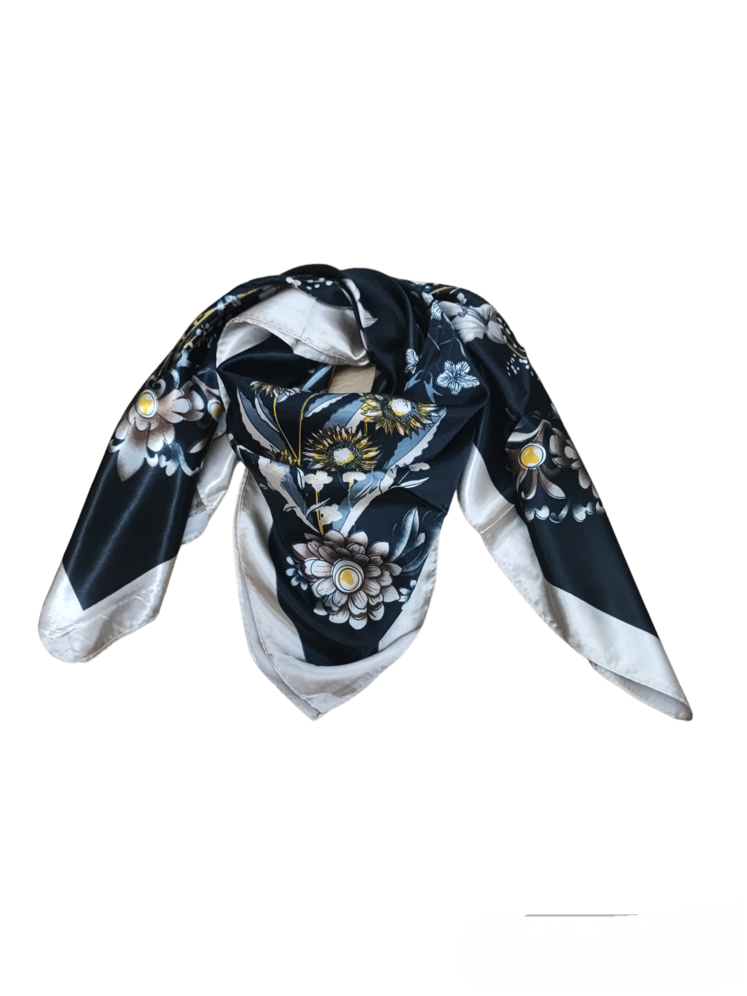 Foulard carré  90cm imprimé fantaisie (x10)#22