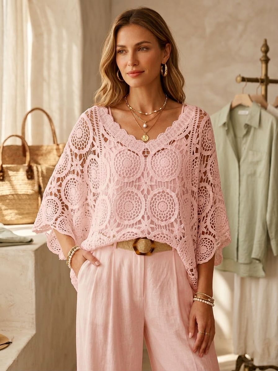 Top Crochet 2 Pièces  (x6)