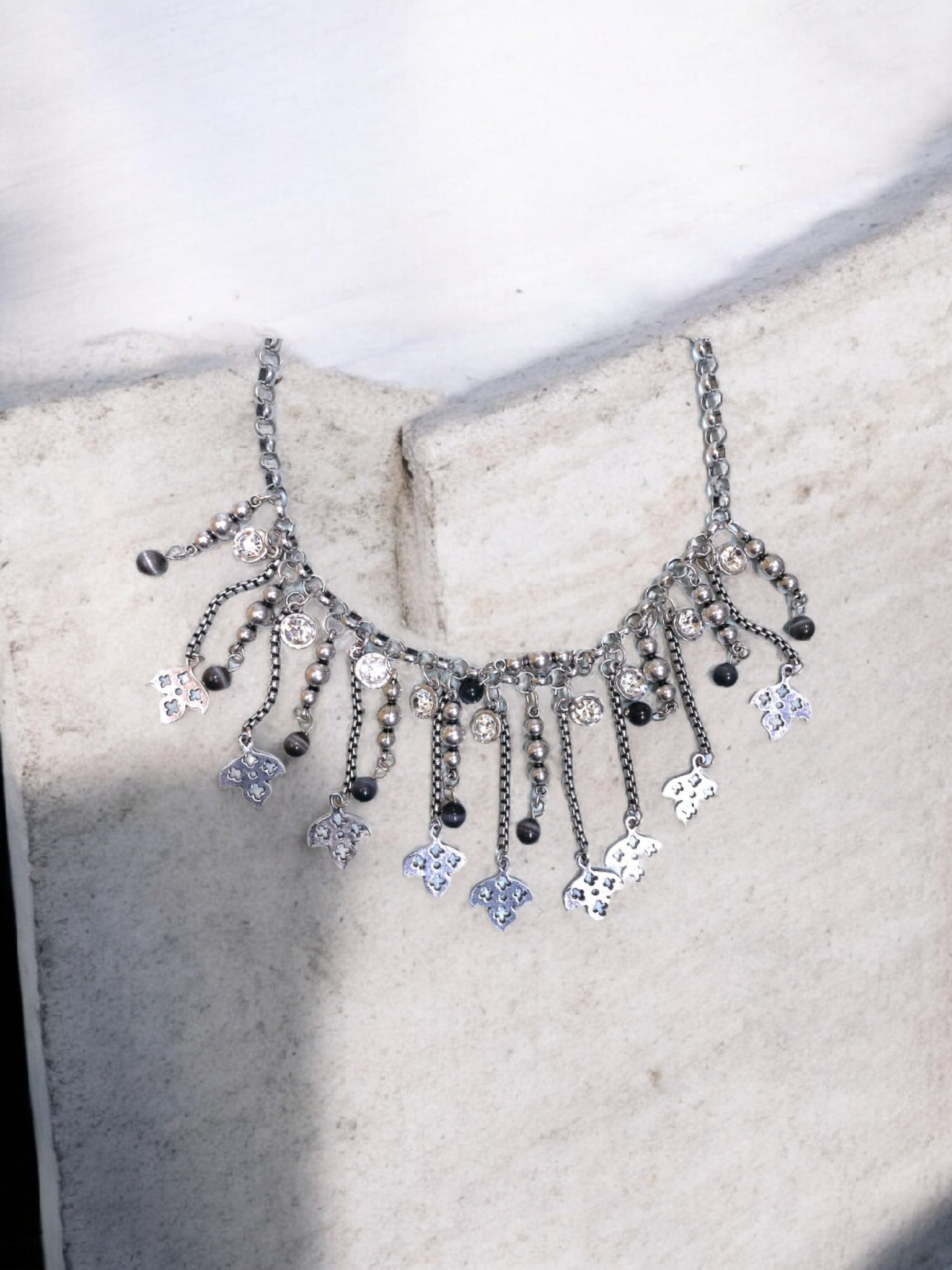 Collier fantaisie trèfle#CD207