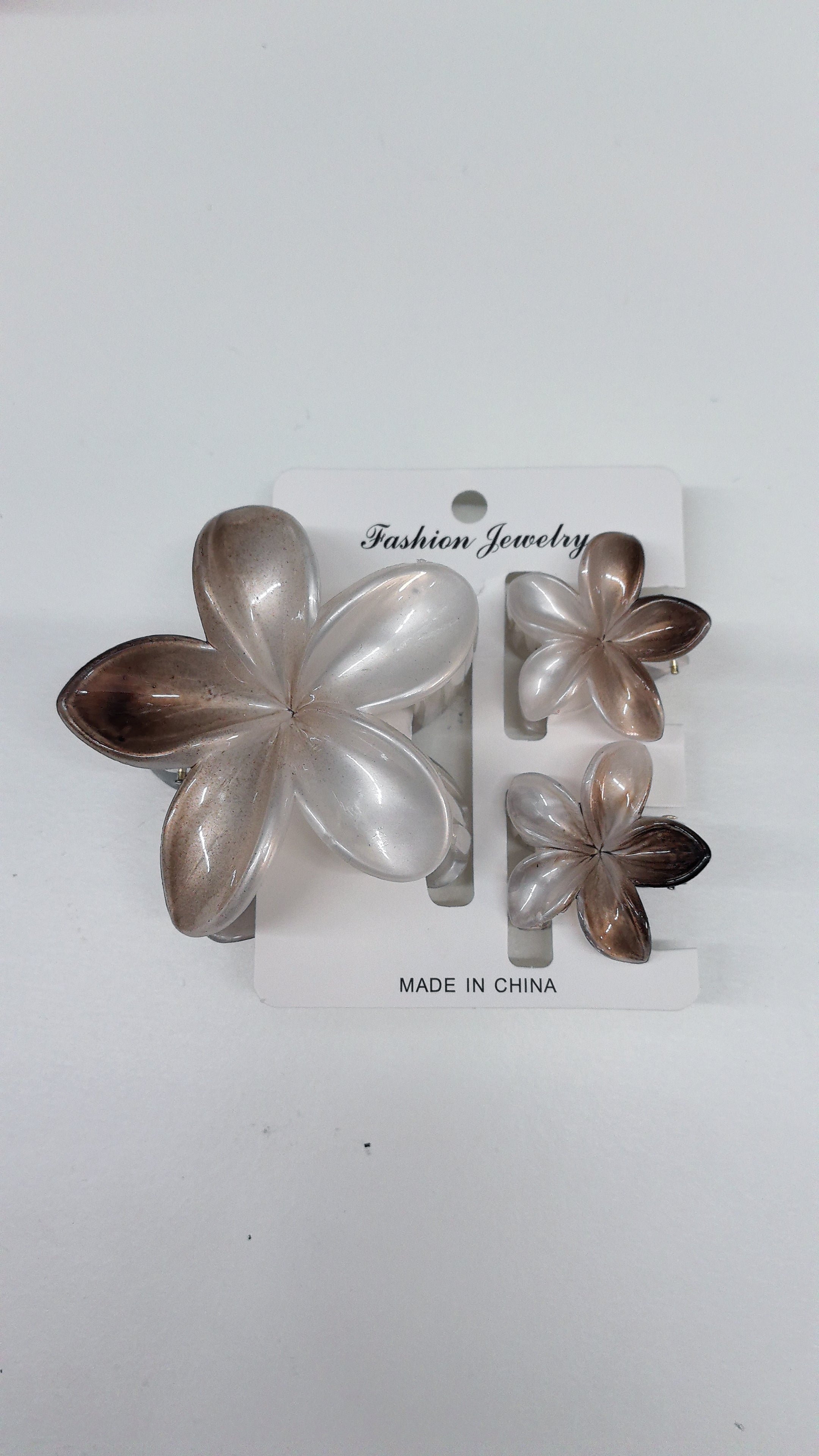 Lot de 3 Pinces à Cheveux motif Fleur (×12)