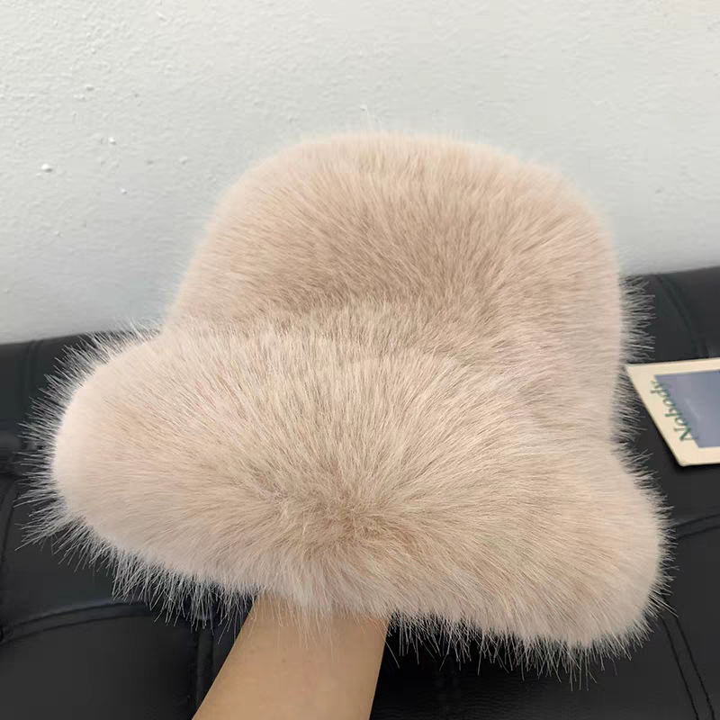Chapeau bob en fausse fourrure doux (x6)#6