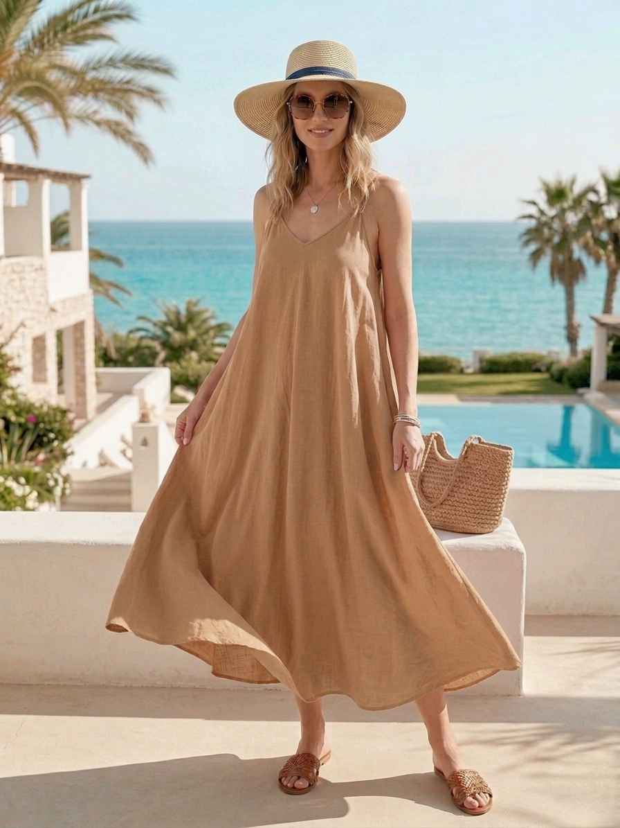 Robe À Bretelles En Coton Légère (x6)