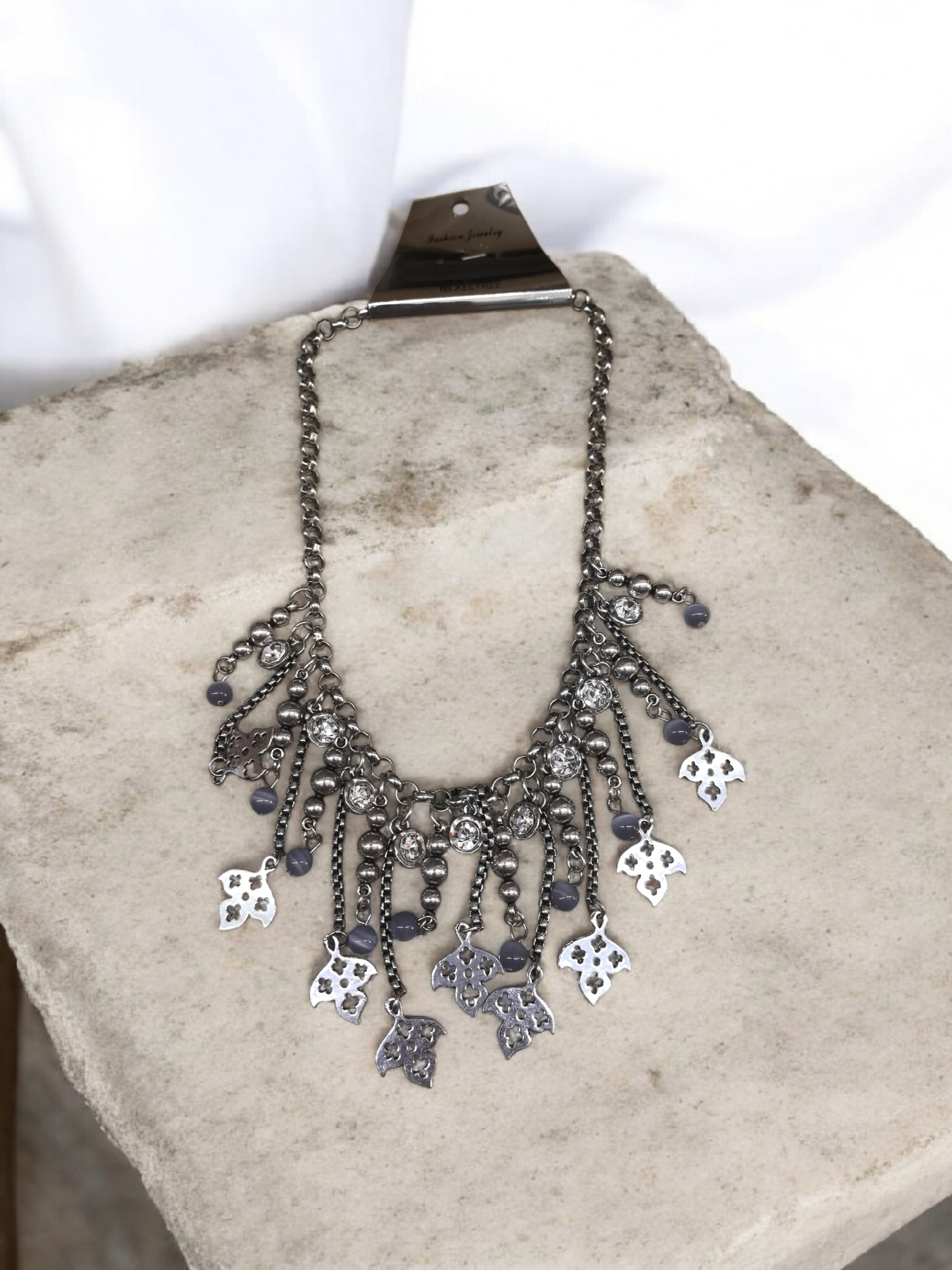 Collier fantaisie trèfle#CD207