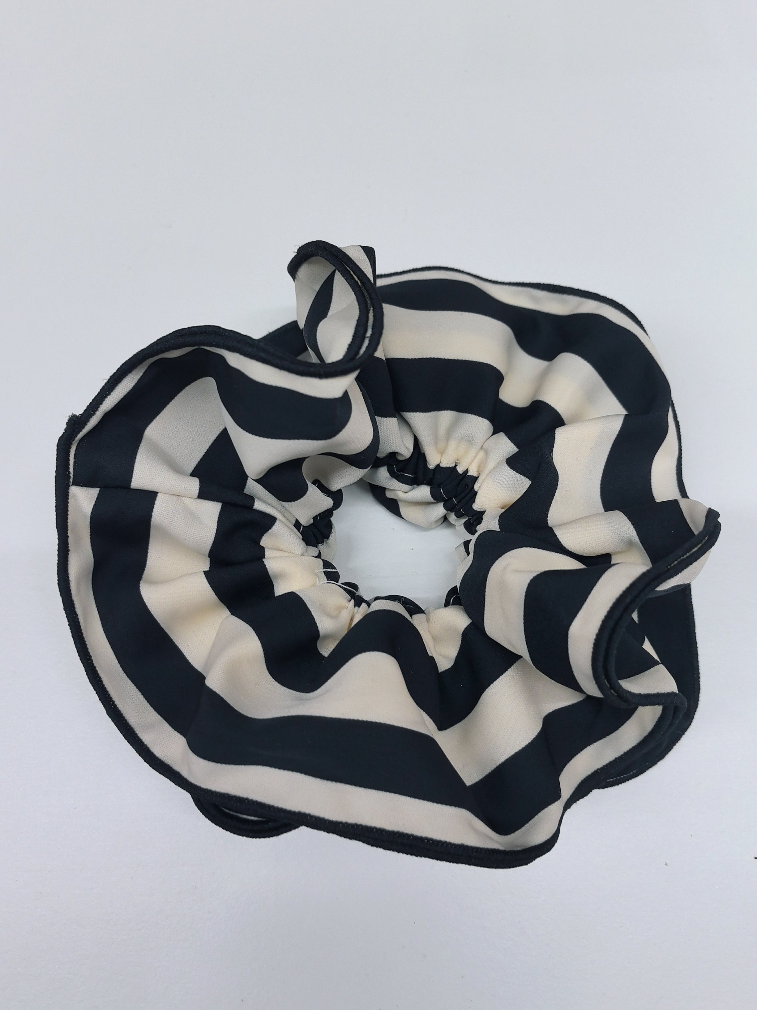 Chouchou à cheveux reyé double épaisseur (x12)