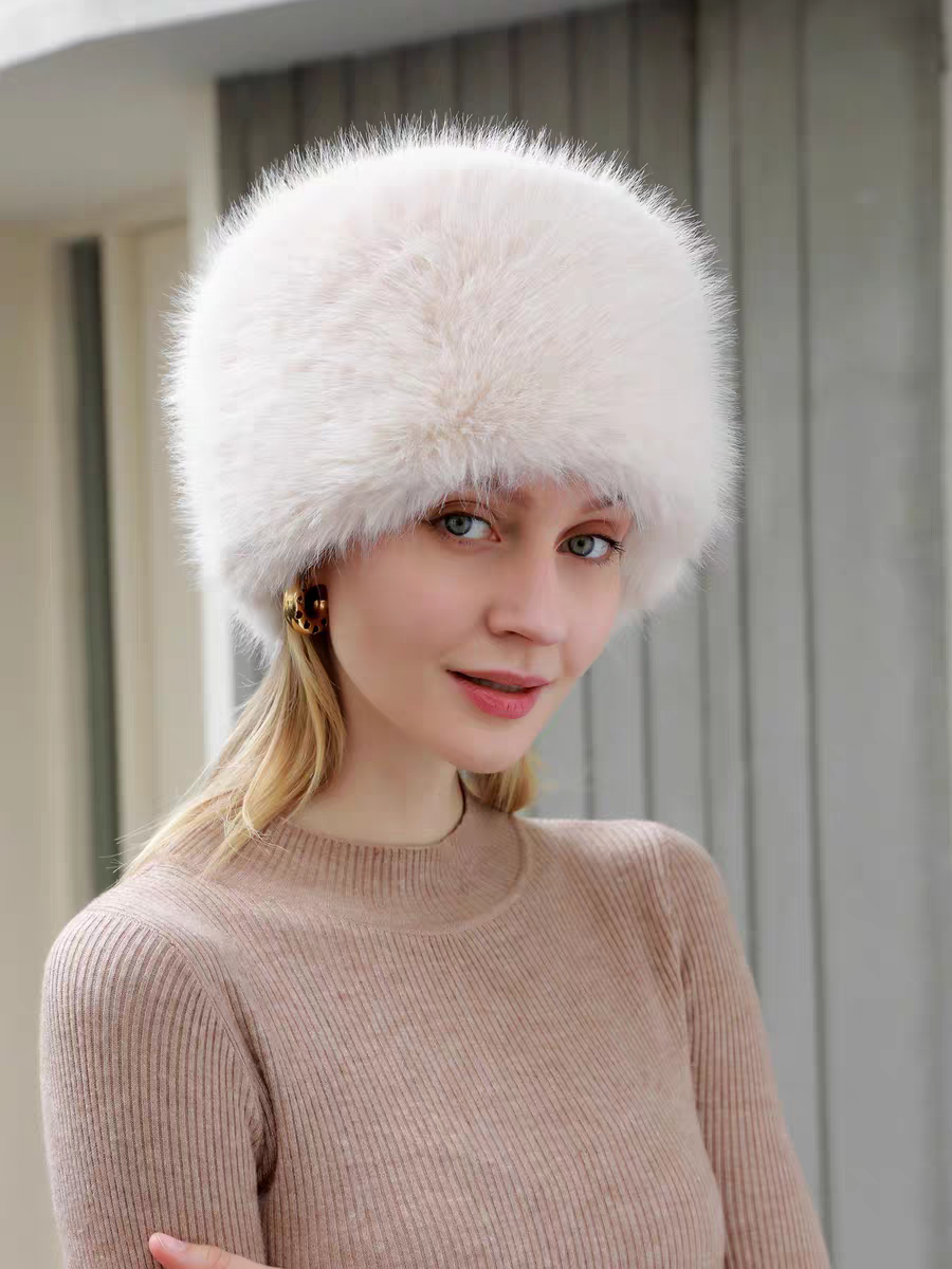 Chapeau en fausse fourrure doux (x12)#4