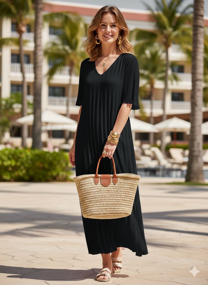 Robe Plissé Longue (x6)