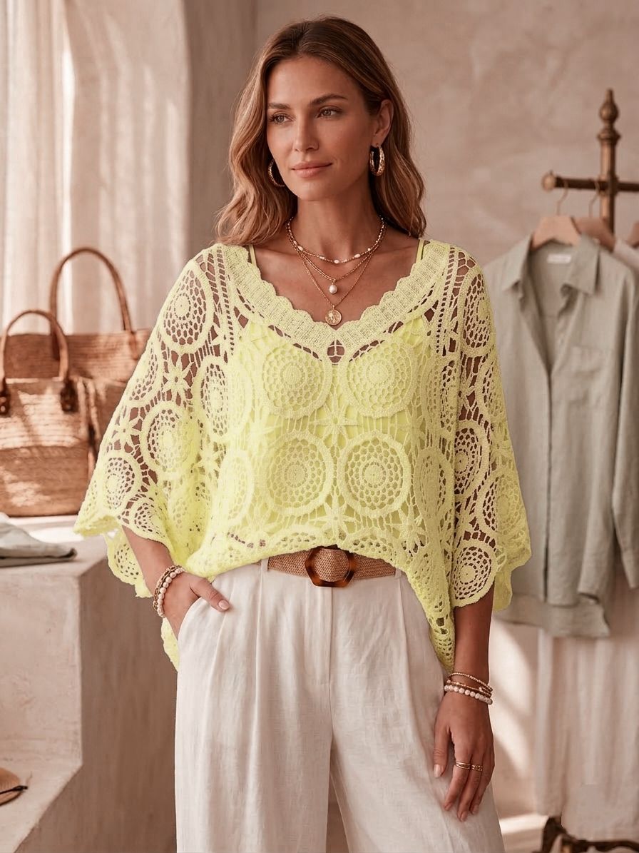 Top Crochet 2 Pièces  (x6)