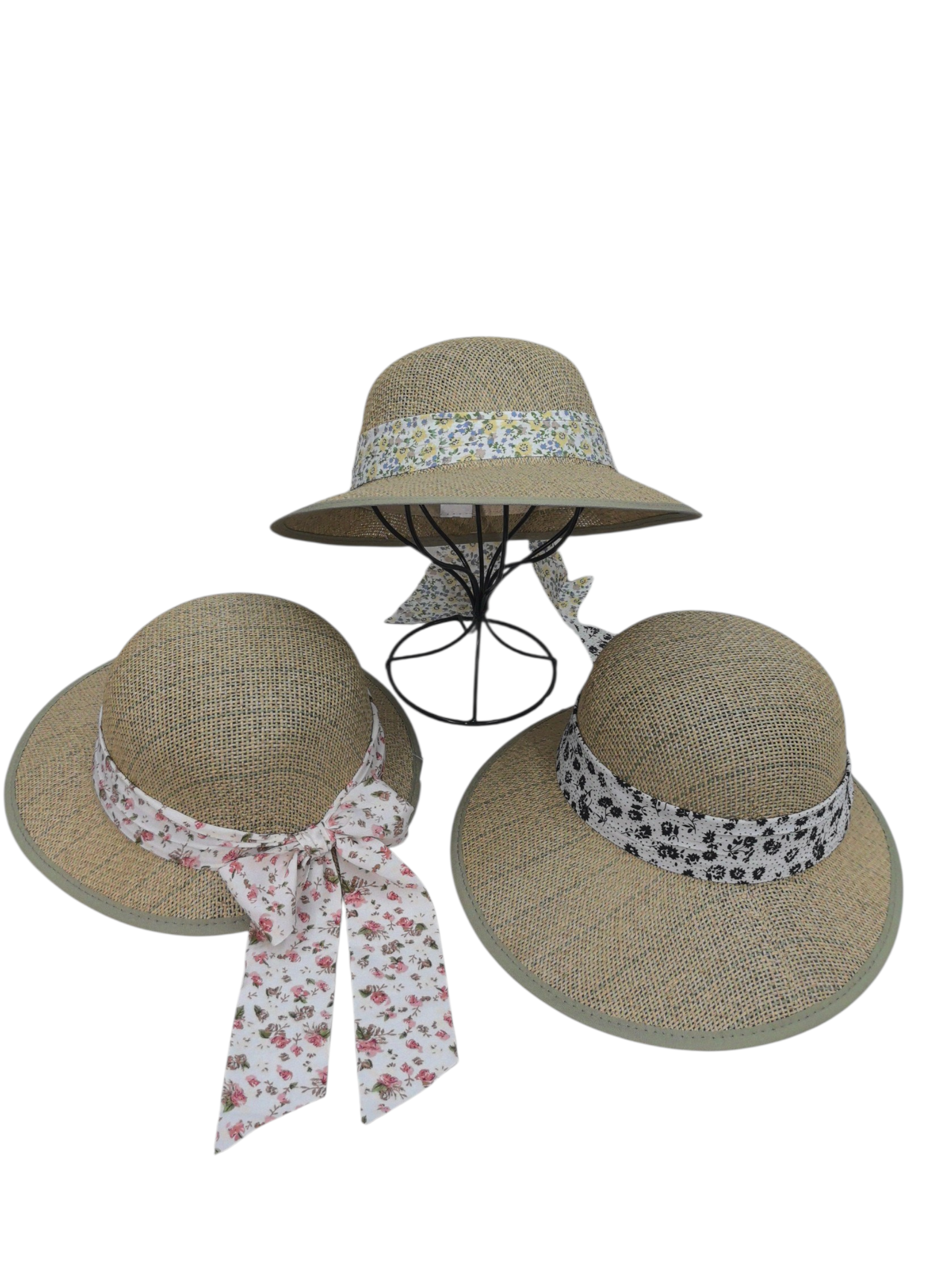 Chapeau Casquette paille femme (x12) #7