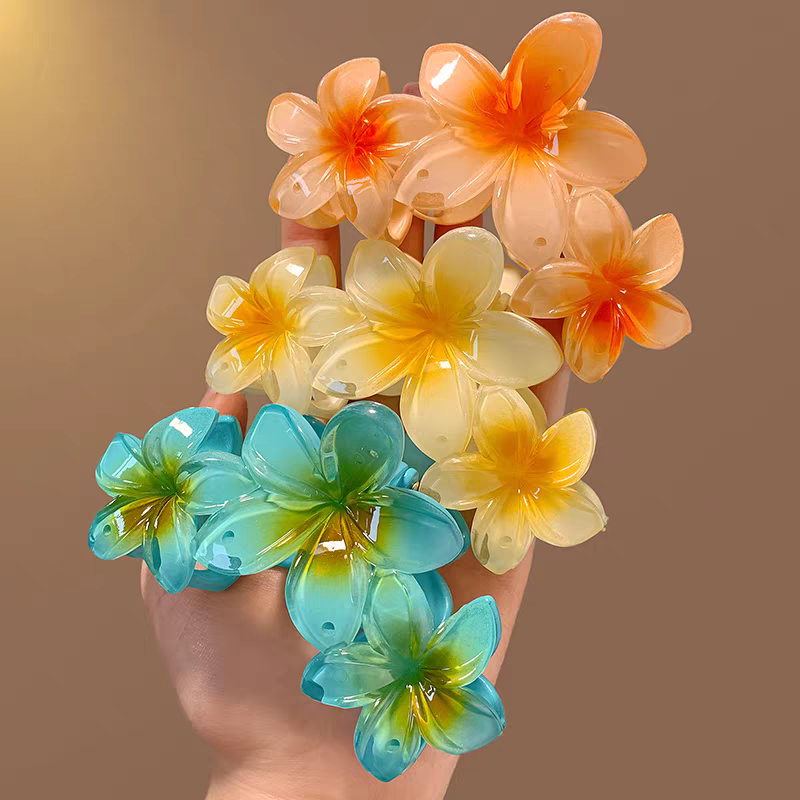 pinces  cheveux  forme  fleur (x12)#7