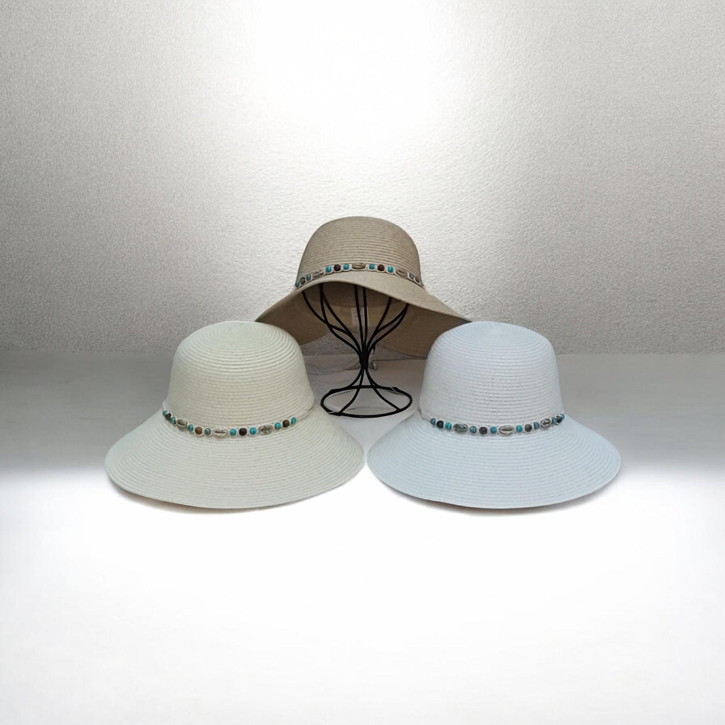 Chapeau paille-coquillages (x12)#12#14