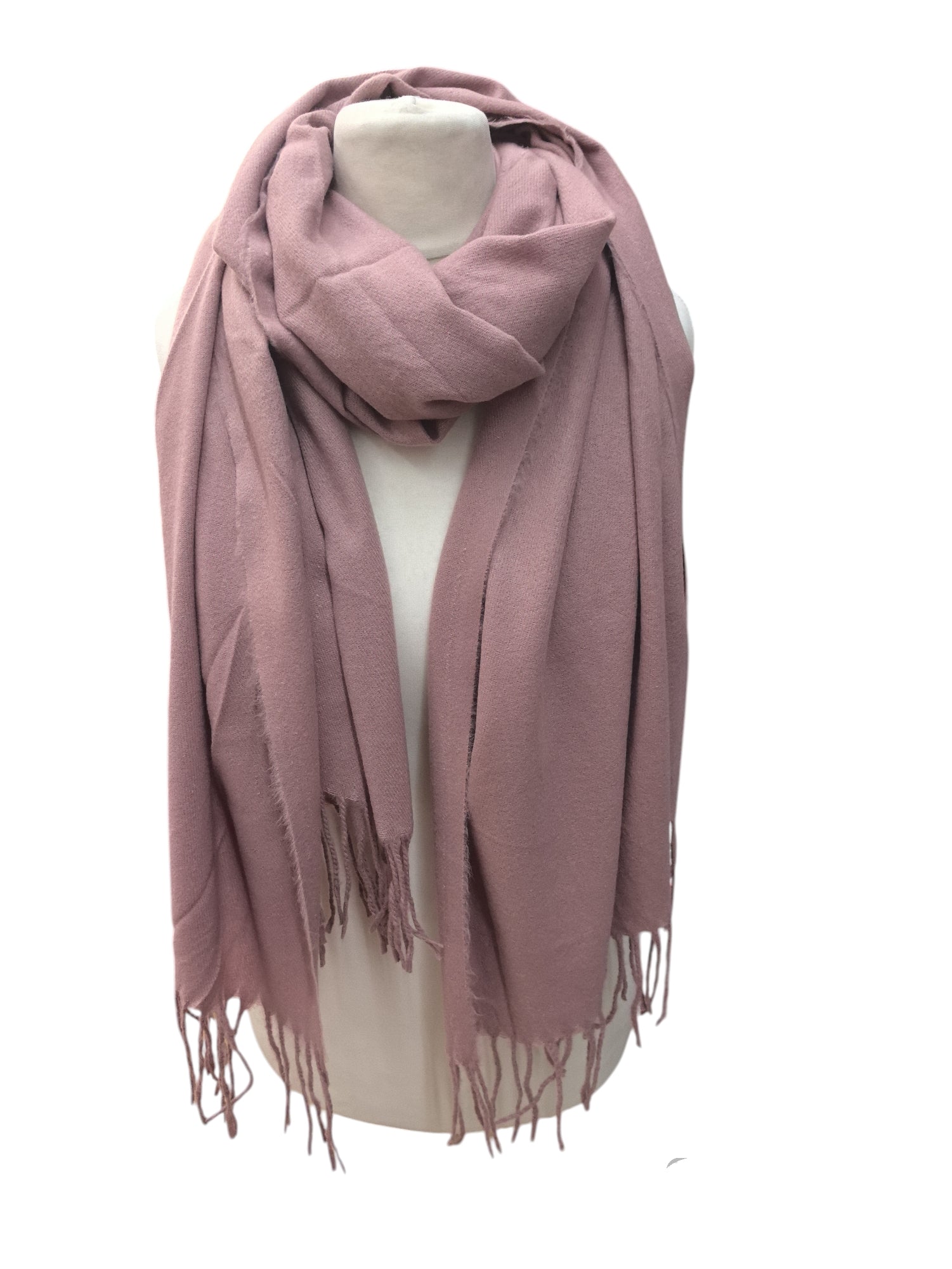 Écharpe châle couleur  unie (x12)#1a