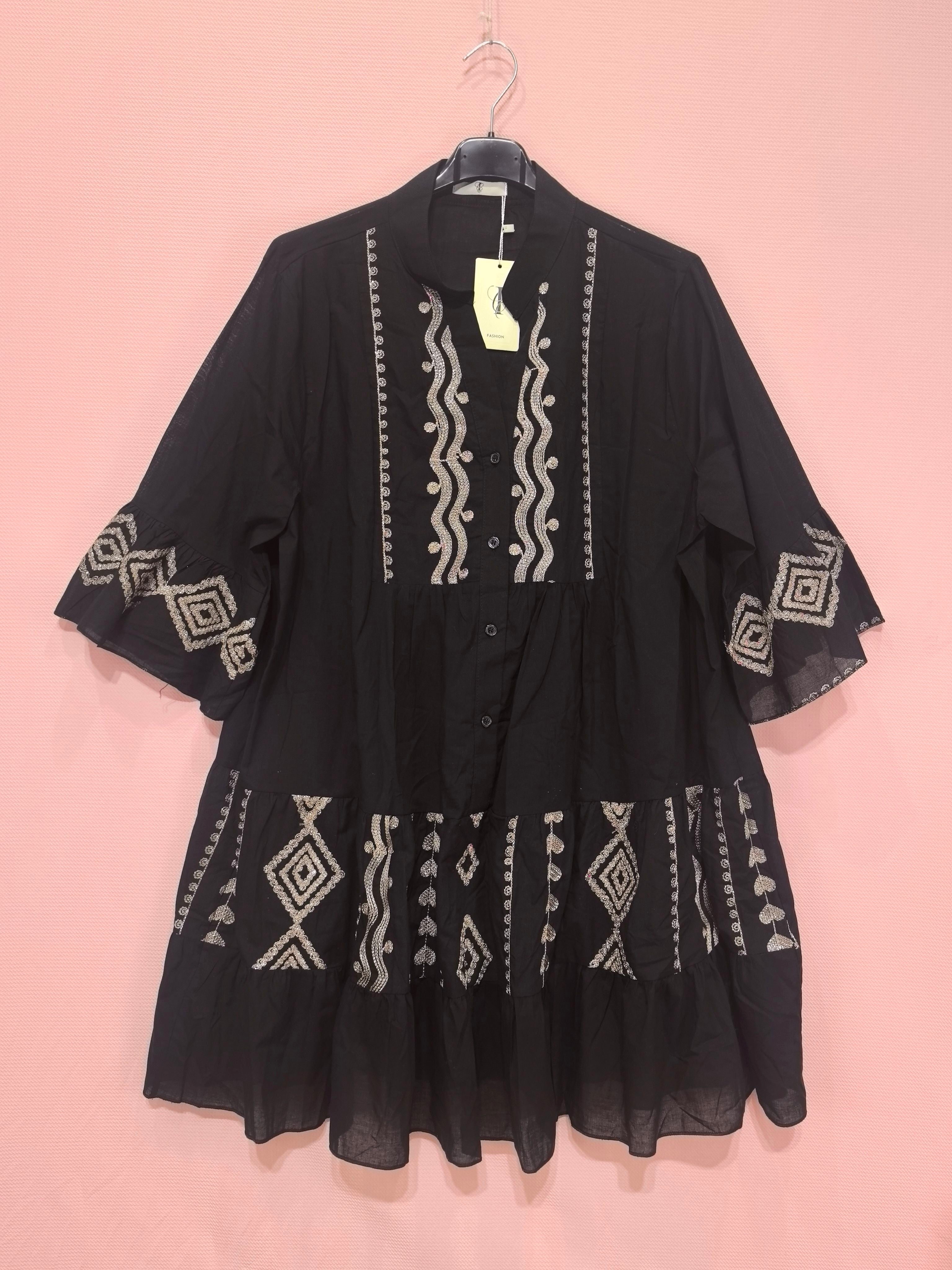 Robe Brodée Style Bohème   (x6）