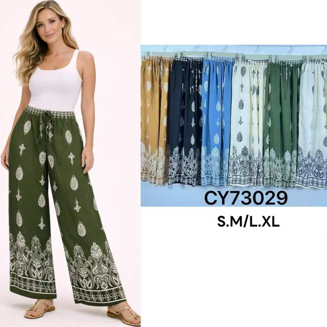 pantalon large bohème (x12)#73029