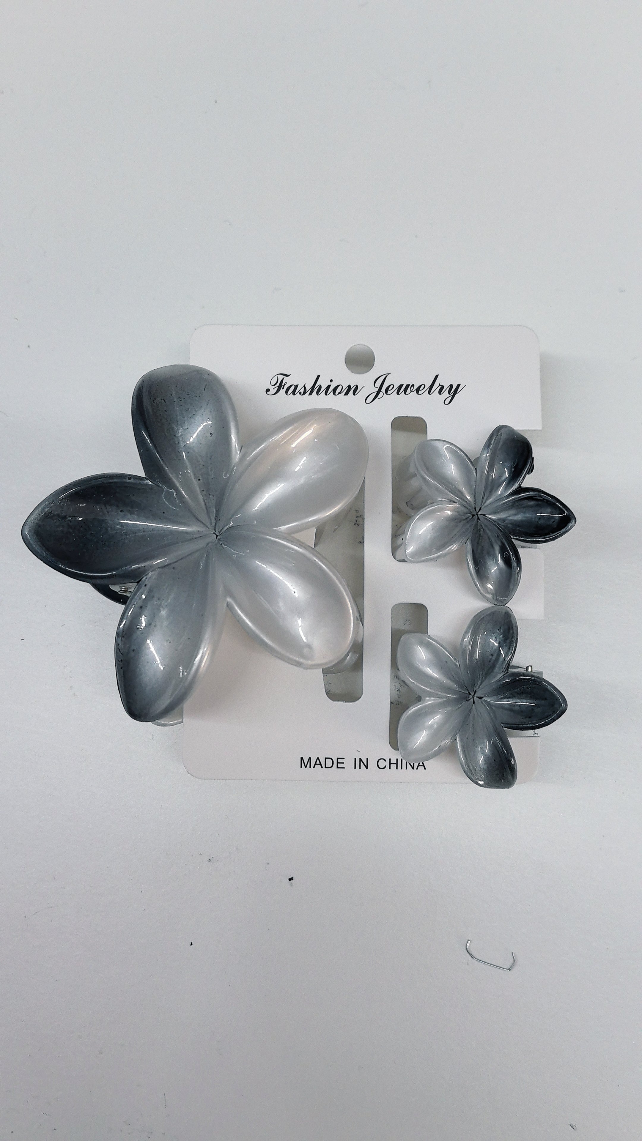 Lot de 3 Pinces à Cheveux motif Fleur (×12)