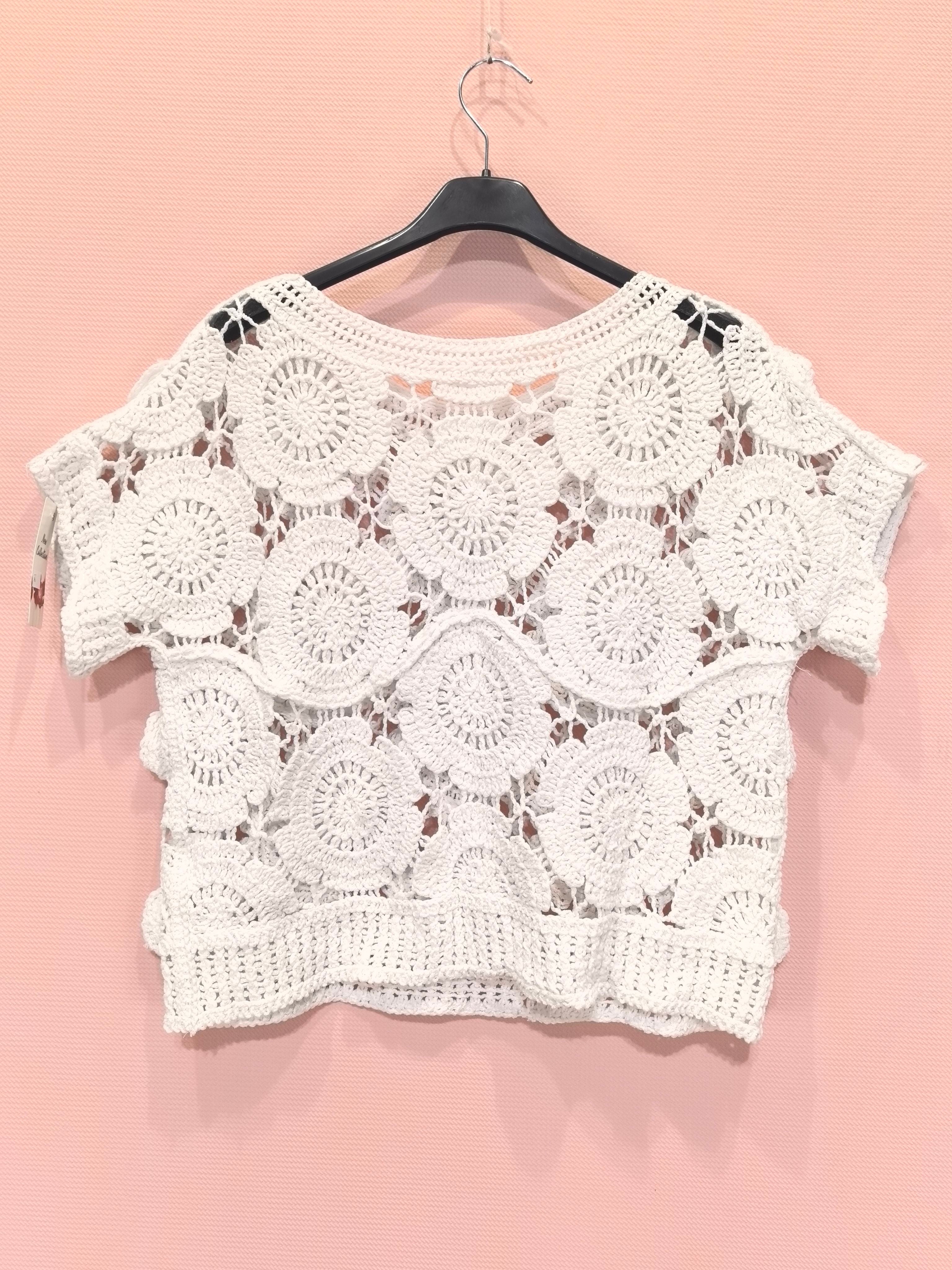 Top Crochet Floral (x6)